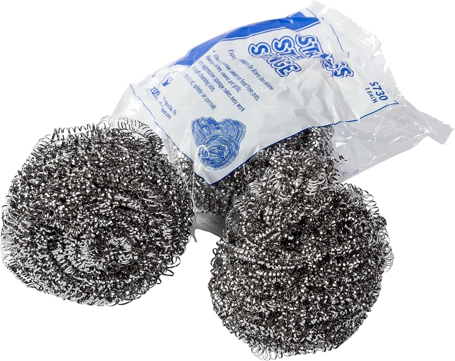 Regular Stainless Steel Sponge Package of 144