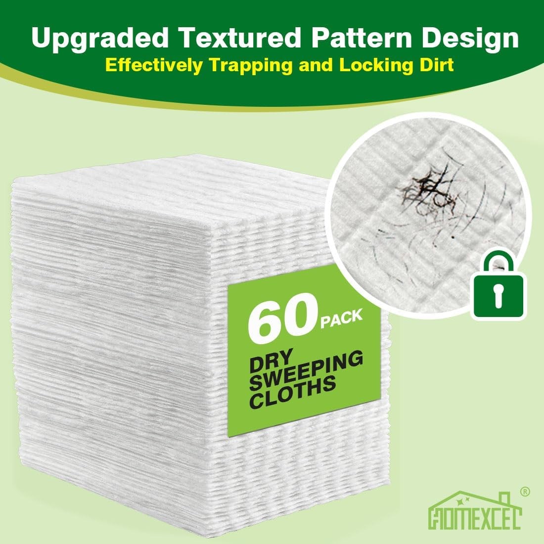 Dry Sweeping Cloths Pads Compatible with Swiffer Sweeper, Disposable Duster