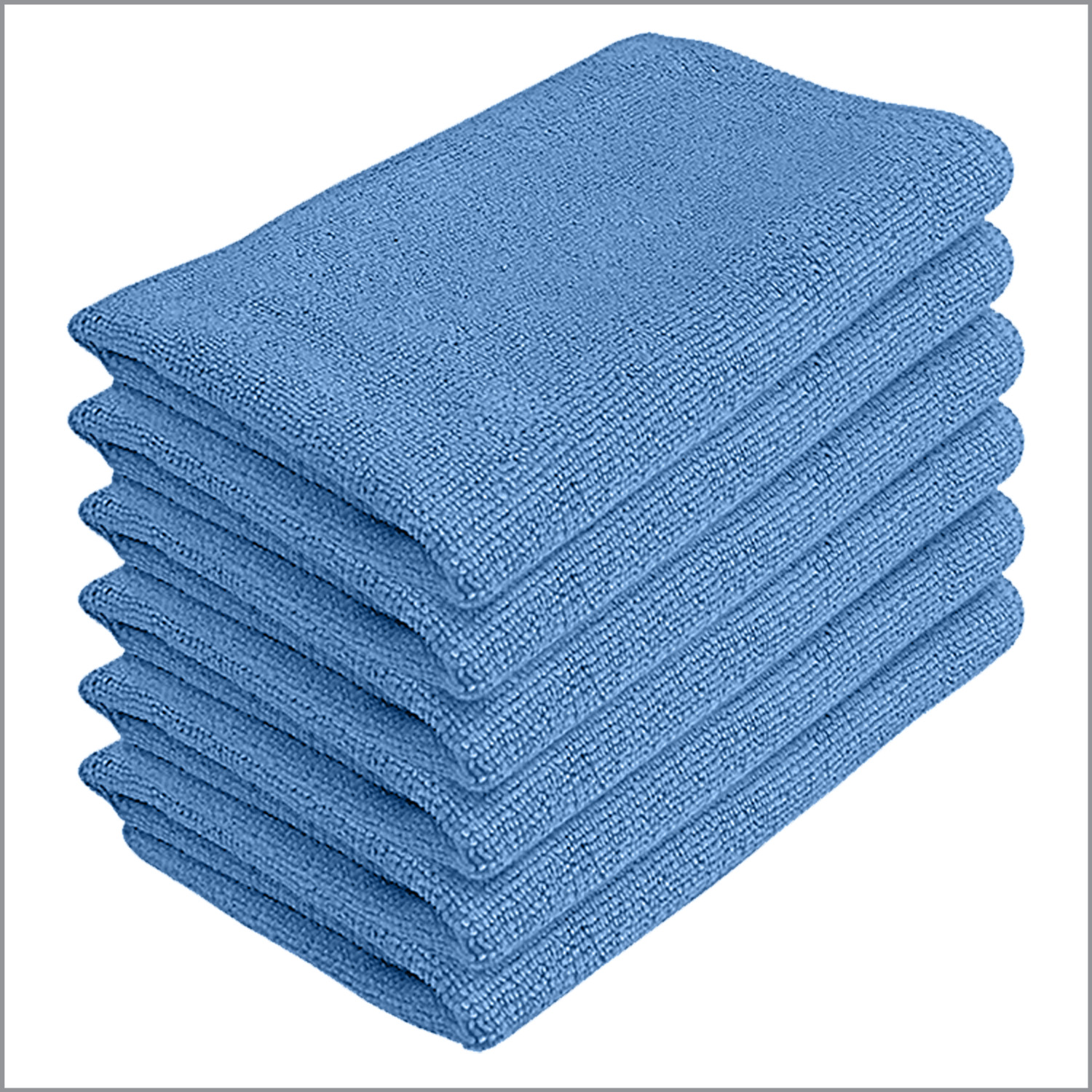 Jumbo Microfiber Cleaning Cloths 6 Pk – Reusable & Washable 16″ x 14″ by LOLA