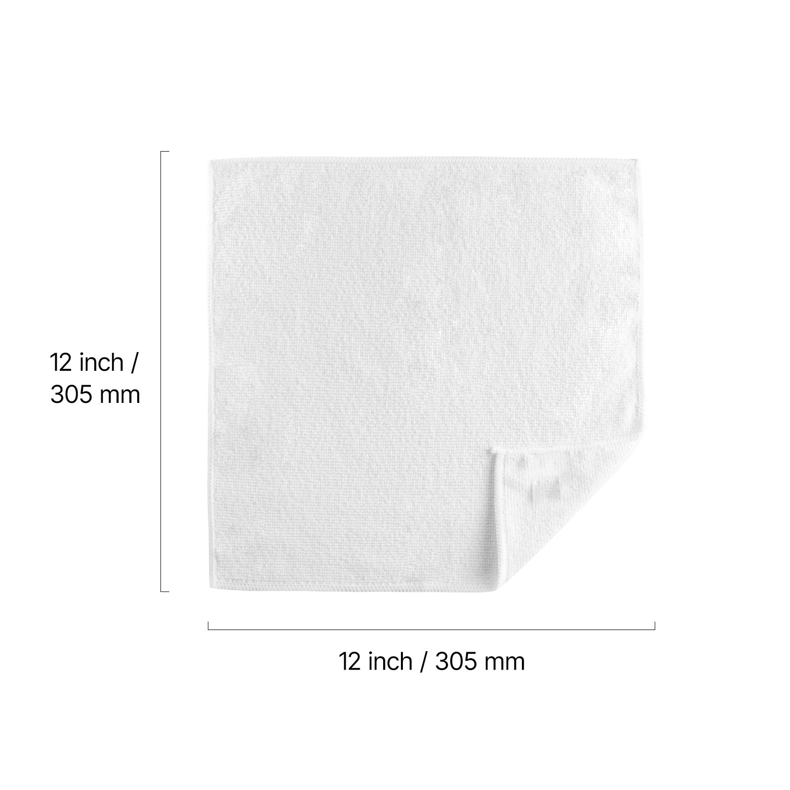 Uimoso 50 Pack White Microfiber Cleaning Cloths 12×12 in High-Quality Towels