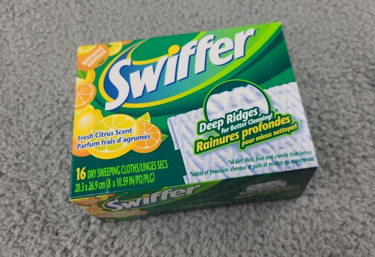 4x Swiffer Sweeper Fresh Citrus Scent Disposable Cloths New Discontinued 16 Ct