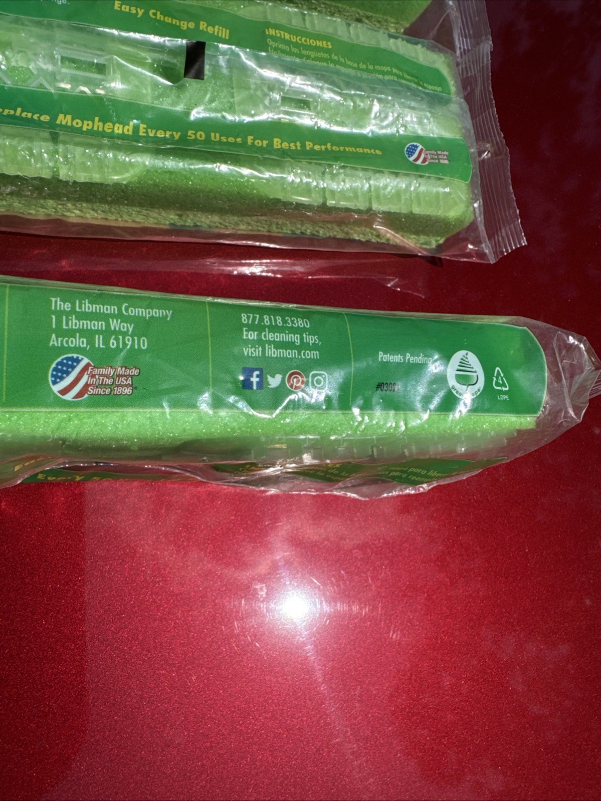 3 Libman Gator Mop Refills Super Absorbent Tear Resistant #03021 NEW