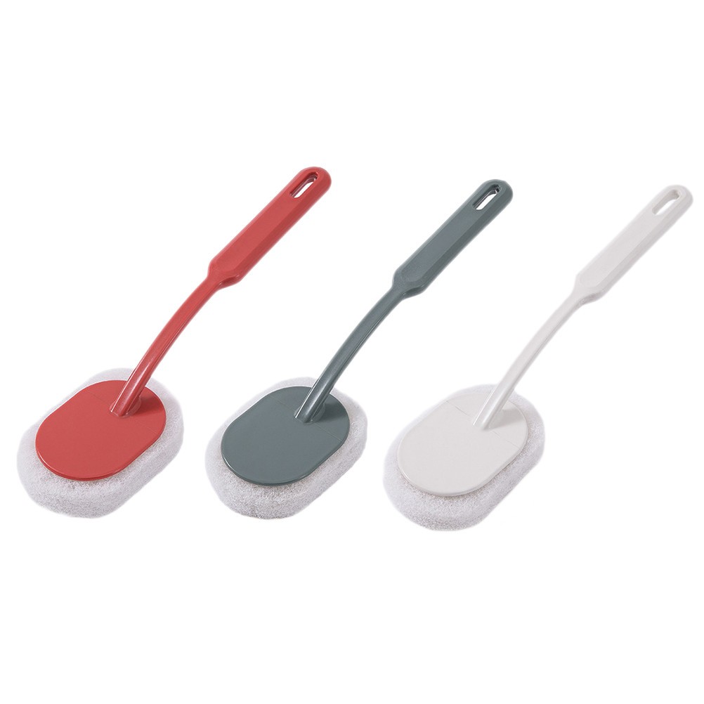 3Pcs Sponge Brush Cleaning Scrubber for Kitchen Use Assorted Colors