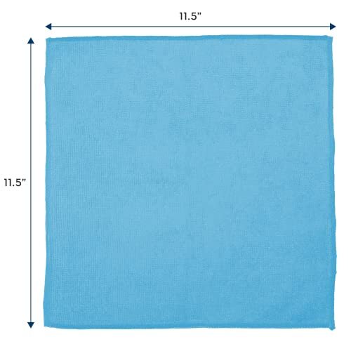 S&T INC. 50 Pack Microfiber Cleaning Cloth, Bulk Microfiber Towel for Home,