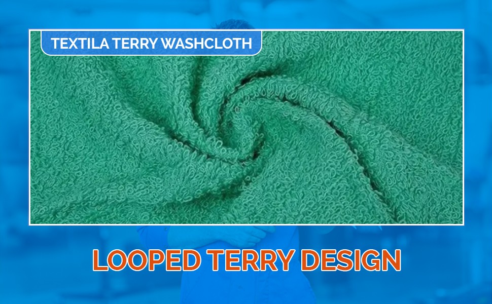Terry Washcloths – 12×12 Inches – Pack of 10 – Multicolor – Highly Absorbent,