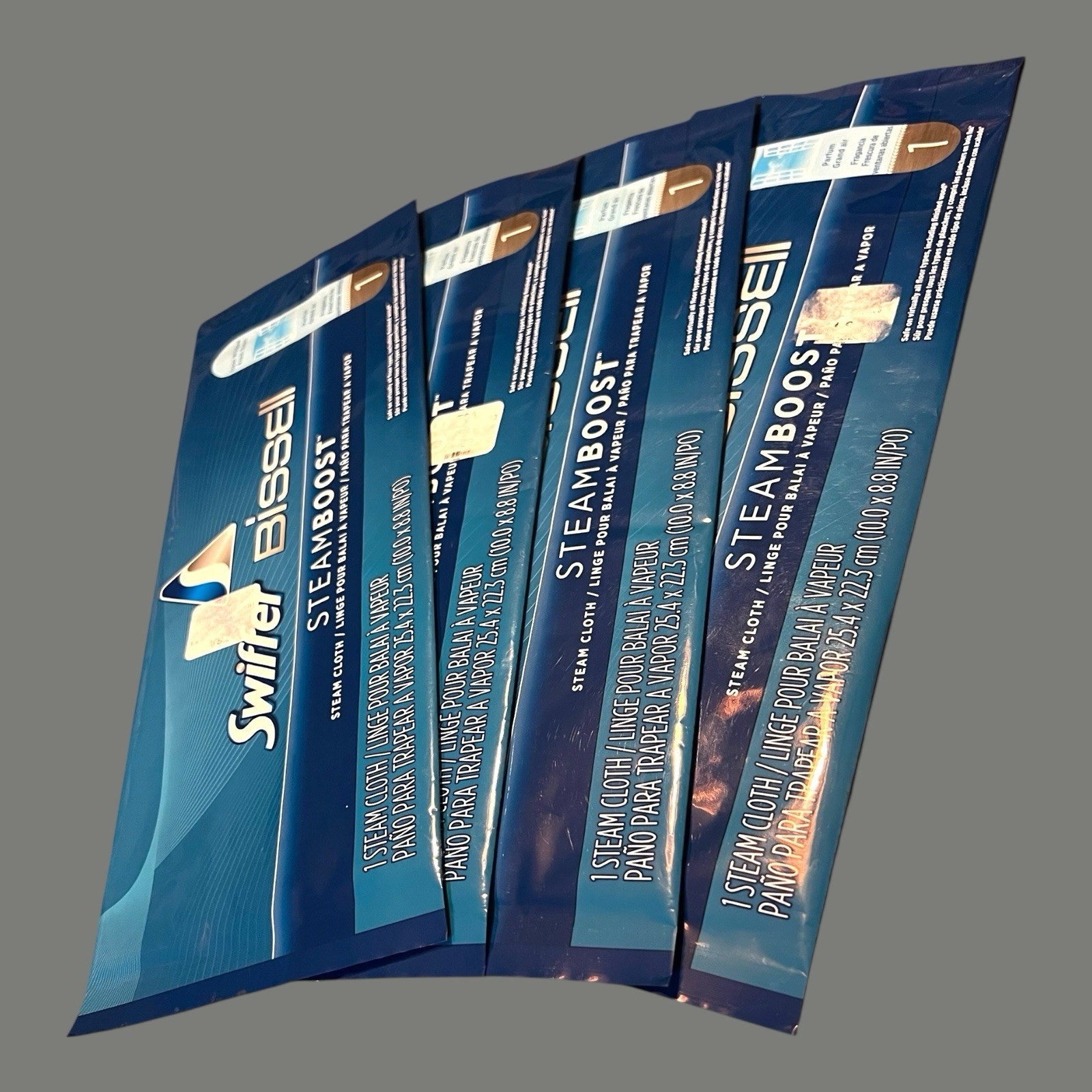 4 Pack Swiffer Bissell Steamboost Steam Cloth Refill Pad Open Window Fresh Scent