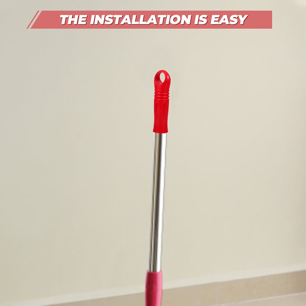 10Pcs Plastic Mop Handle Replacement Grip Red Durable Sleeve Caps