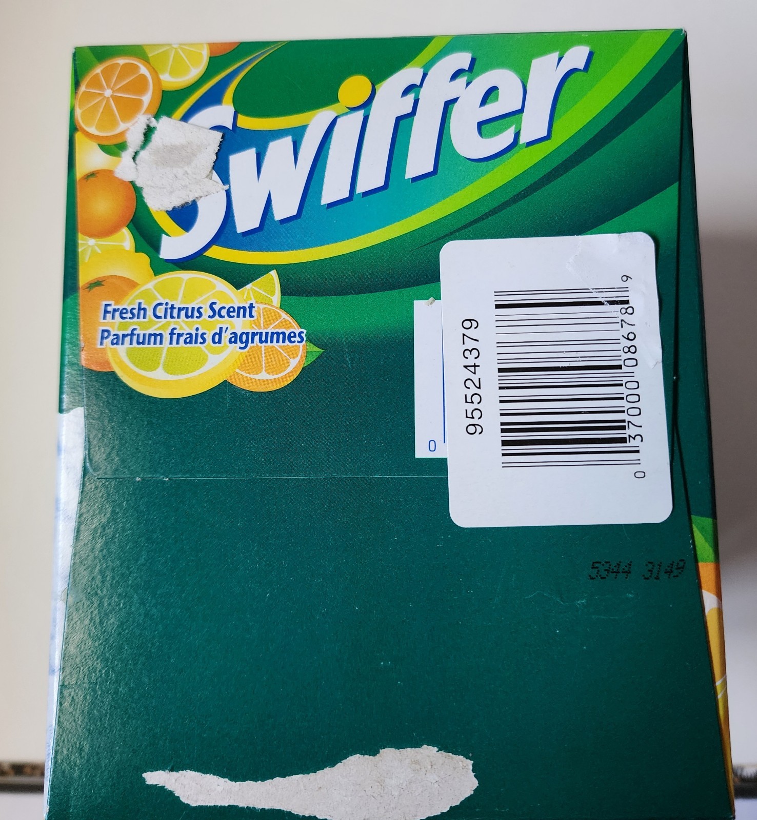 Swifter Sweeper Fresh Citrus Scent Discontinued! Dry Sweeping Cloths Deep Ridge