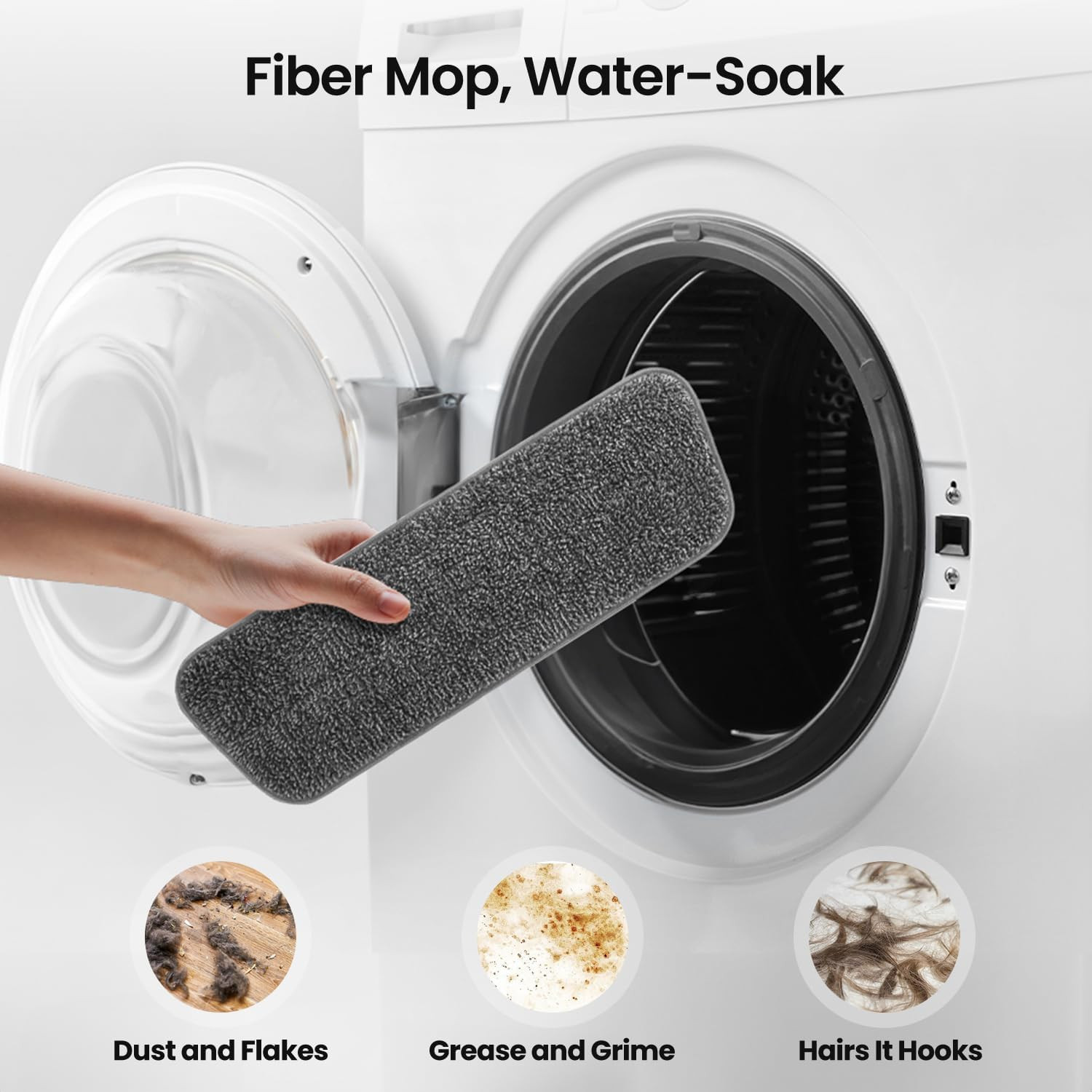 Spray Mops for Floor Cleaning with 5 Washable Pads, Wet Dry Microfiber Mop Home
