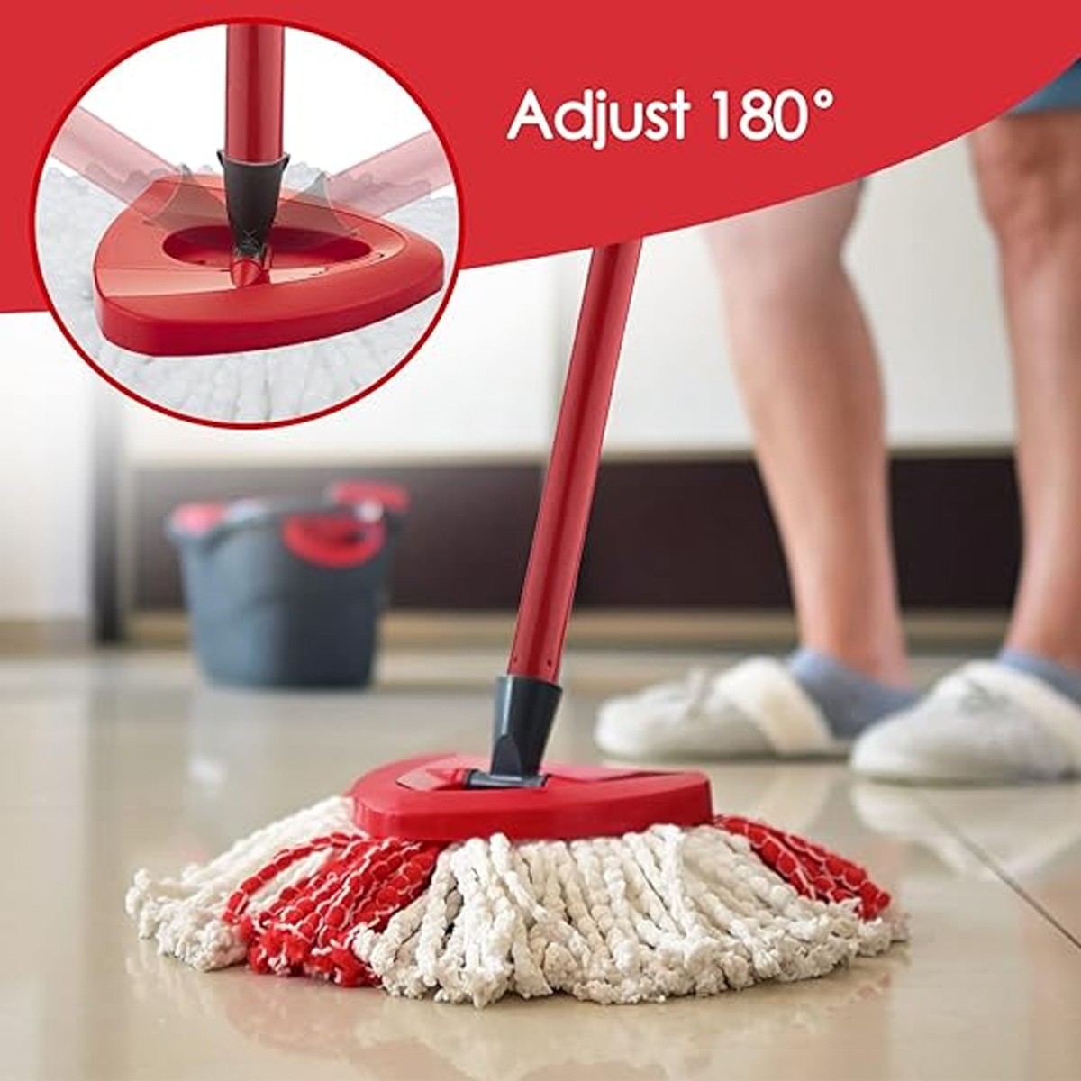 Replacement Microfiber Mop HEAD For O-Cedar Spin Mop Easy Clean Wring Refill kit