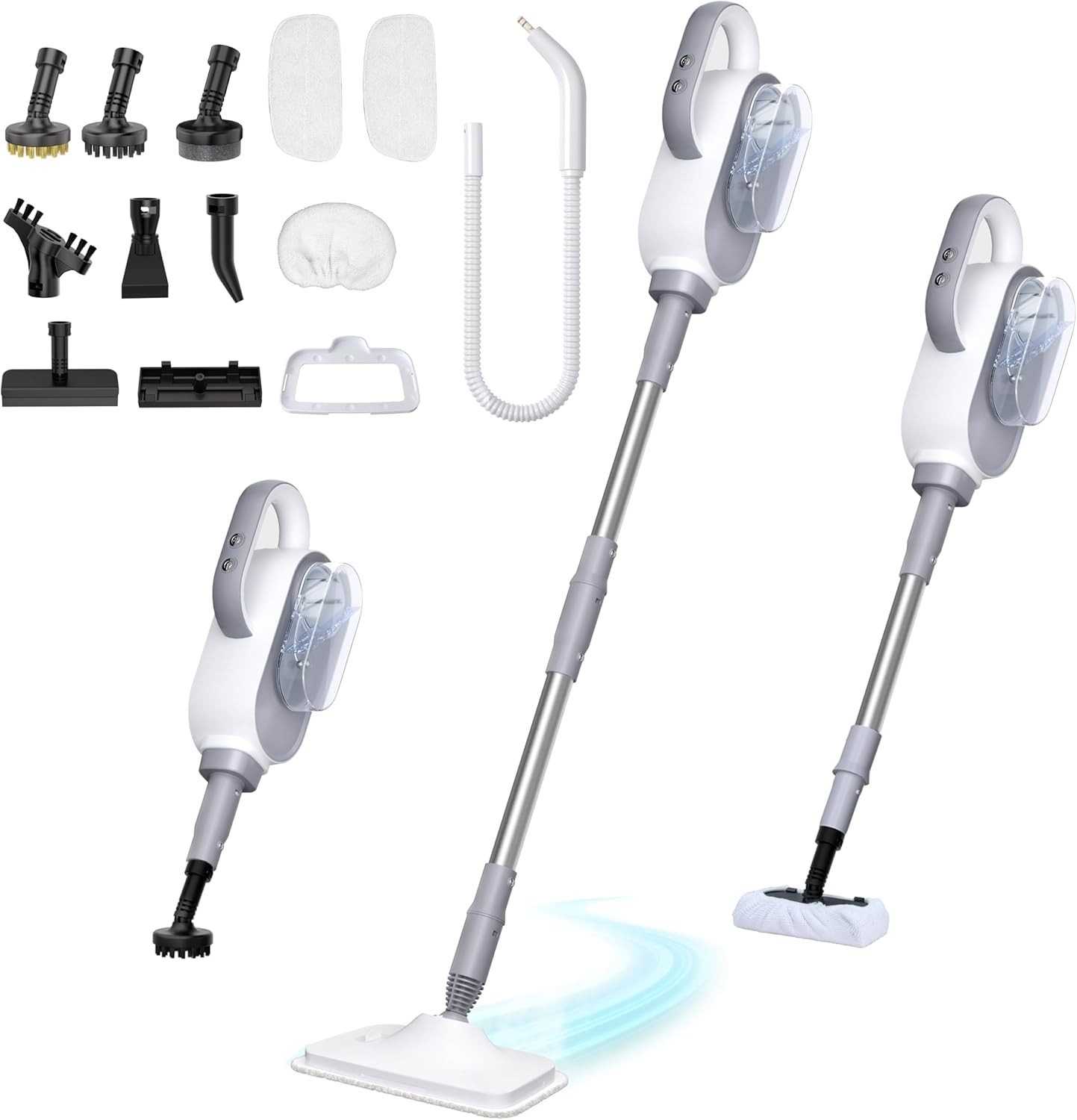 13-in-1 Handheld Steam Mop with 500ML Tank & 23FT Cord for Powerful Cleaning