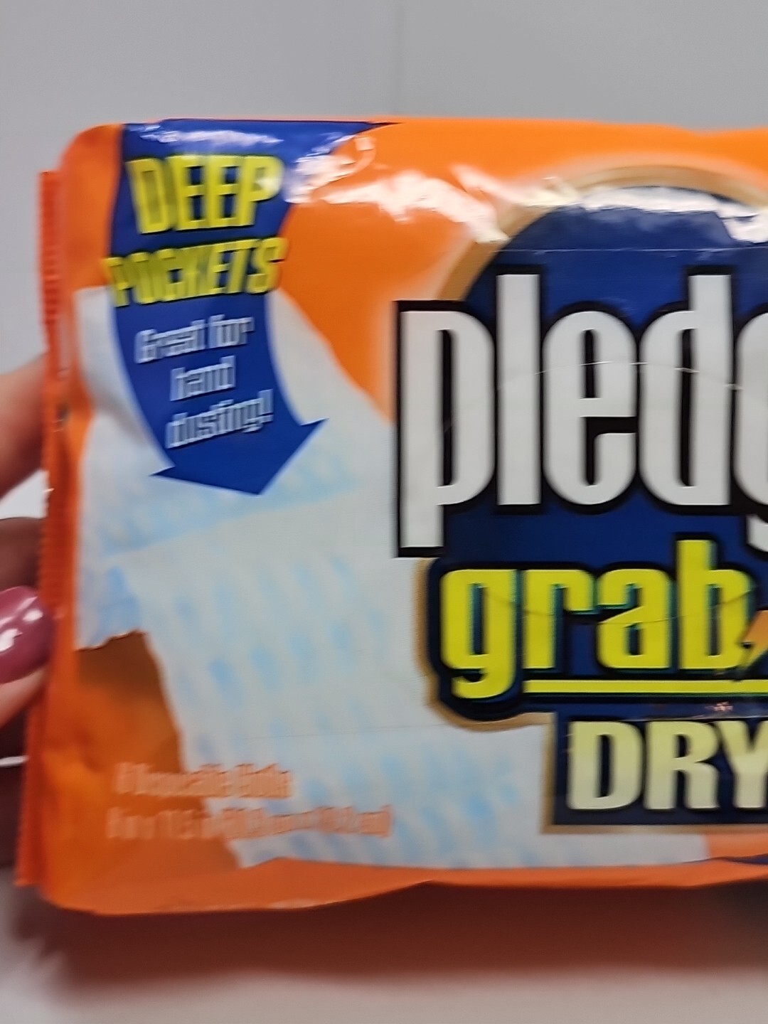 Pledge Grab It Refills Disposable 16 Dry Dusting Cloths READ Orange Citrus Scen5