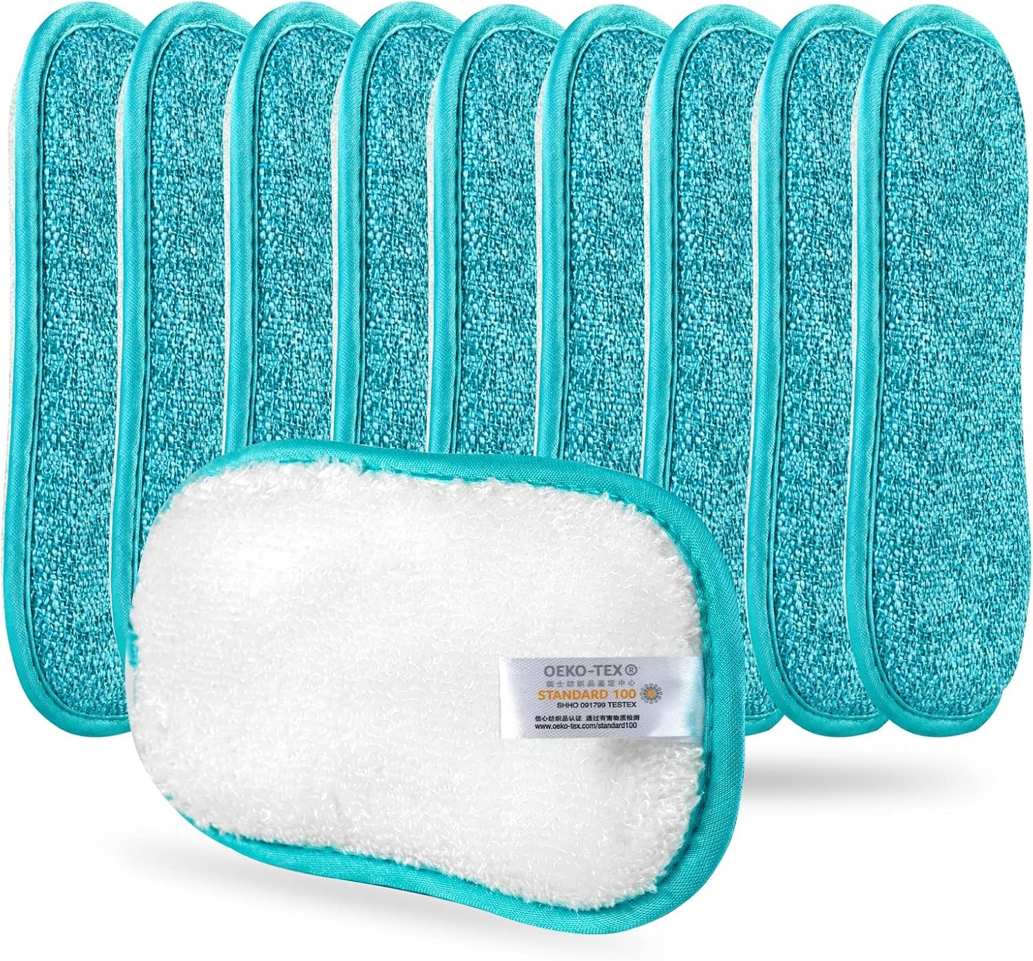 10 Pack Kitchen Dish Sponges Scrubber Non-Scratch Multi-Purpose Dishcloths, Spon