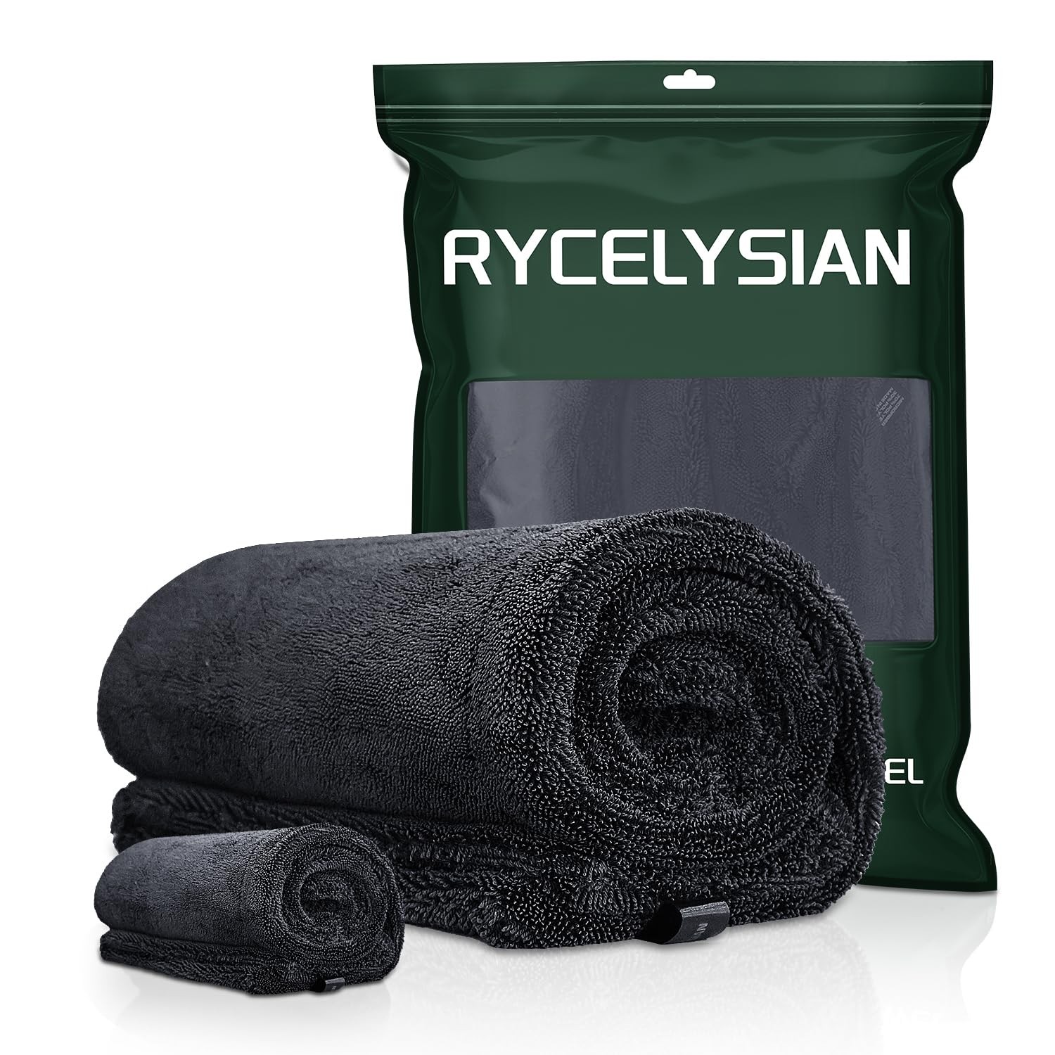 2Pack 24″ x 36″ 11.8″ x 11.8″ TwistedLoop Car Drying Towel 1500GSM Microfiber…