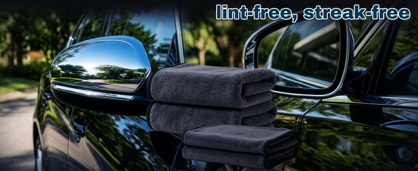 4PC Microfiber Car Drying Towel Kit 36×24 Professional Detailing Cleaning Cloth
