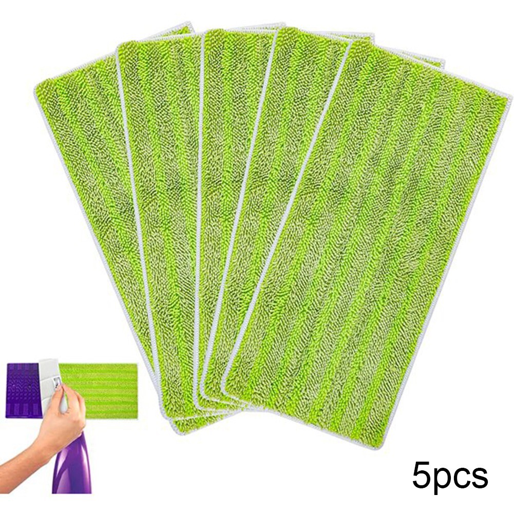 Microfiber Cloth Cloth 29*15cm 5 Pack 500 Times Dirt For Swiffer Wet Jet