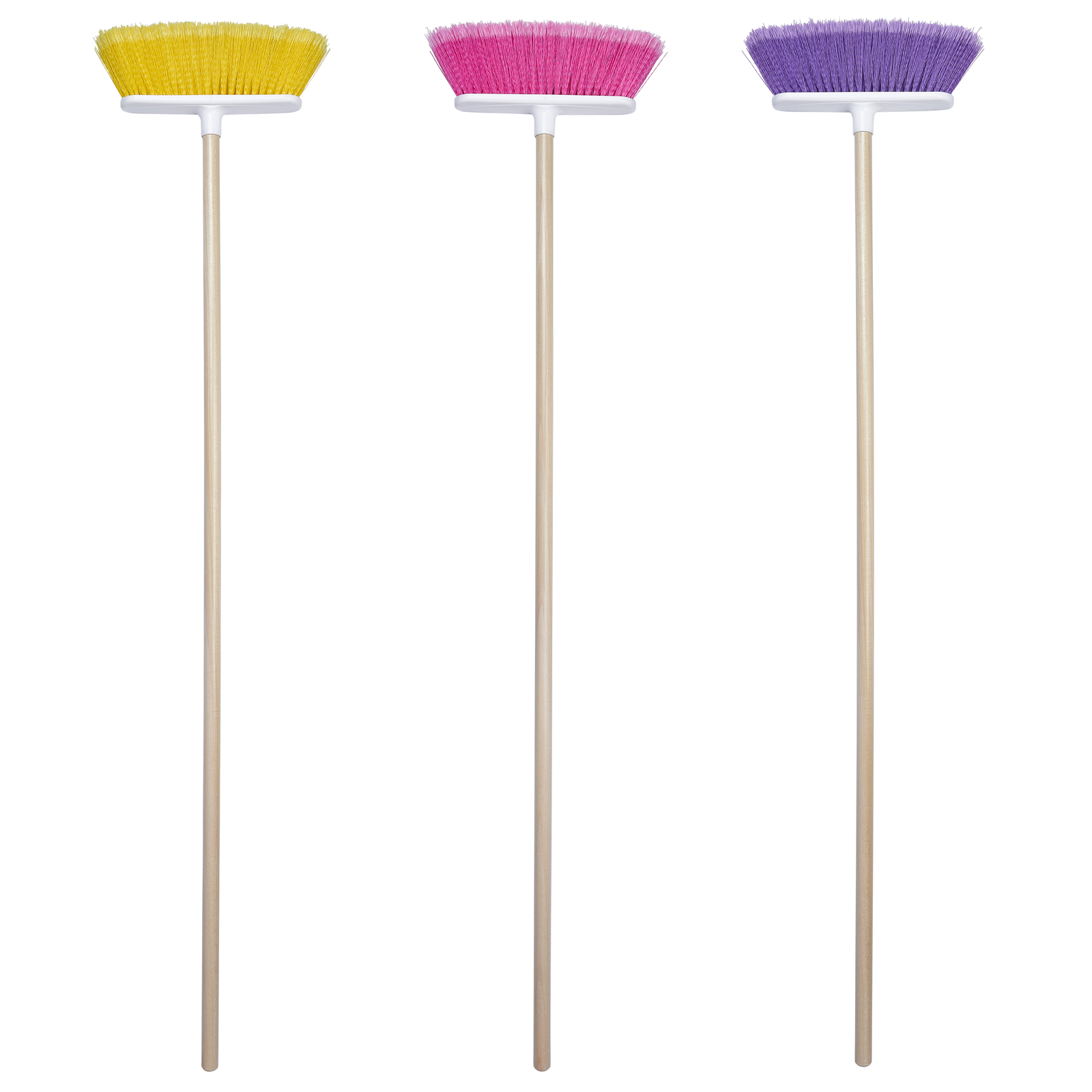 The Original Soft Sweep Magnetic Action Broom Assorted Colors with Natural
