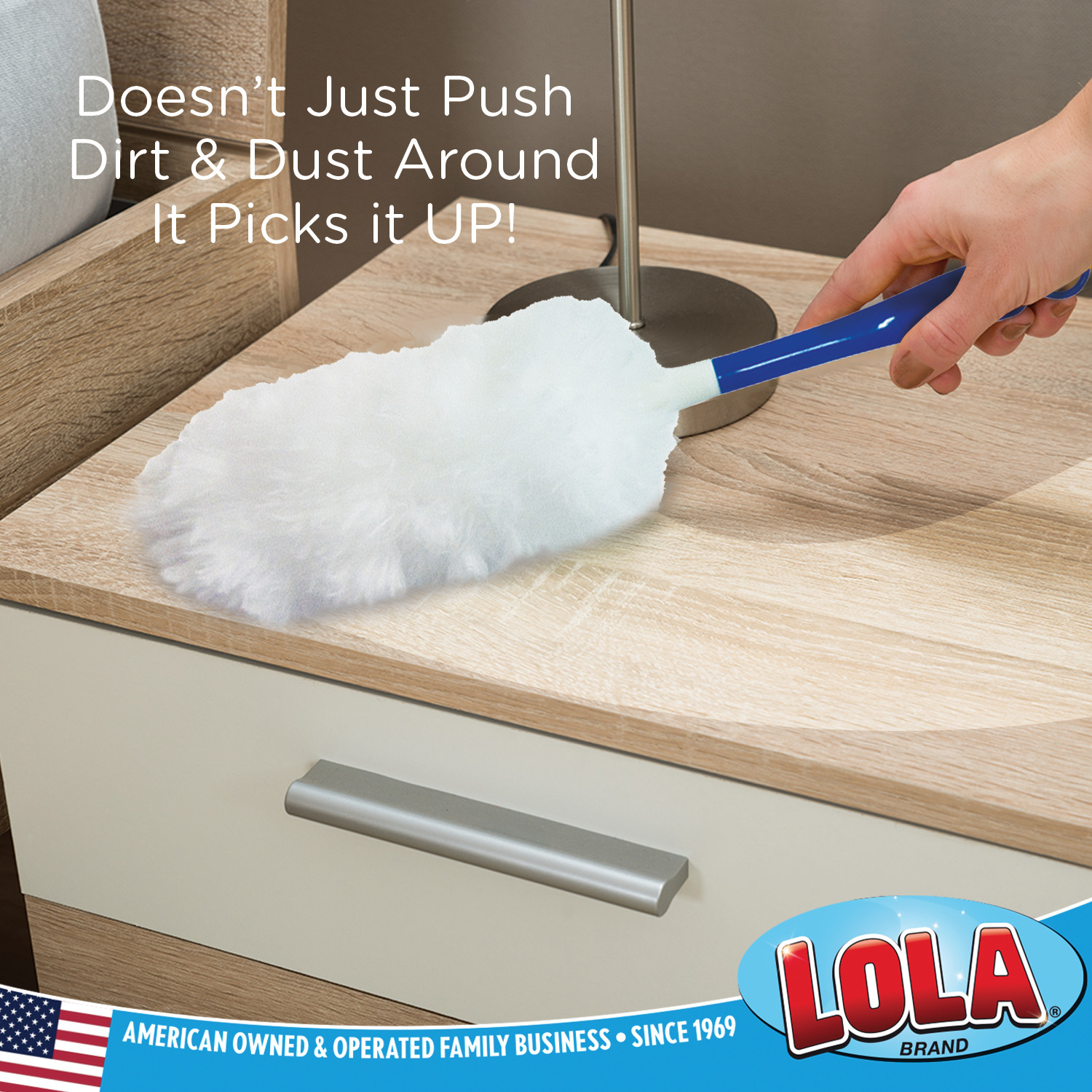 360 Duster Starter Kit – 1 Handle w/ 5 Duster Refills Ergonomic Handle by LOLA