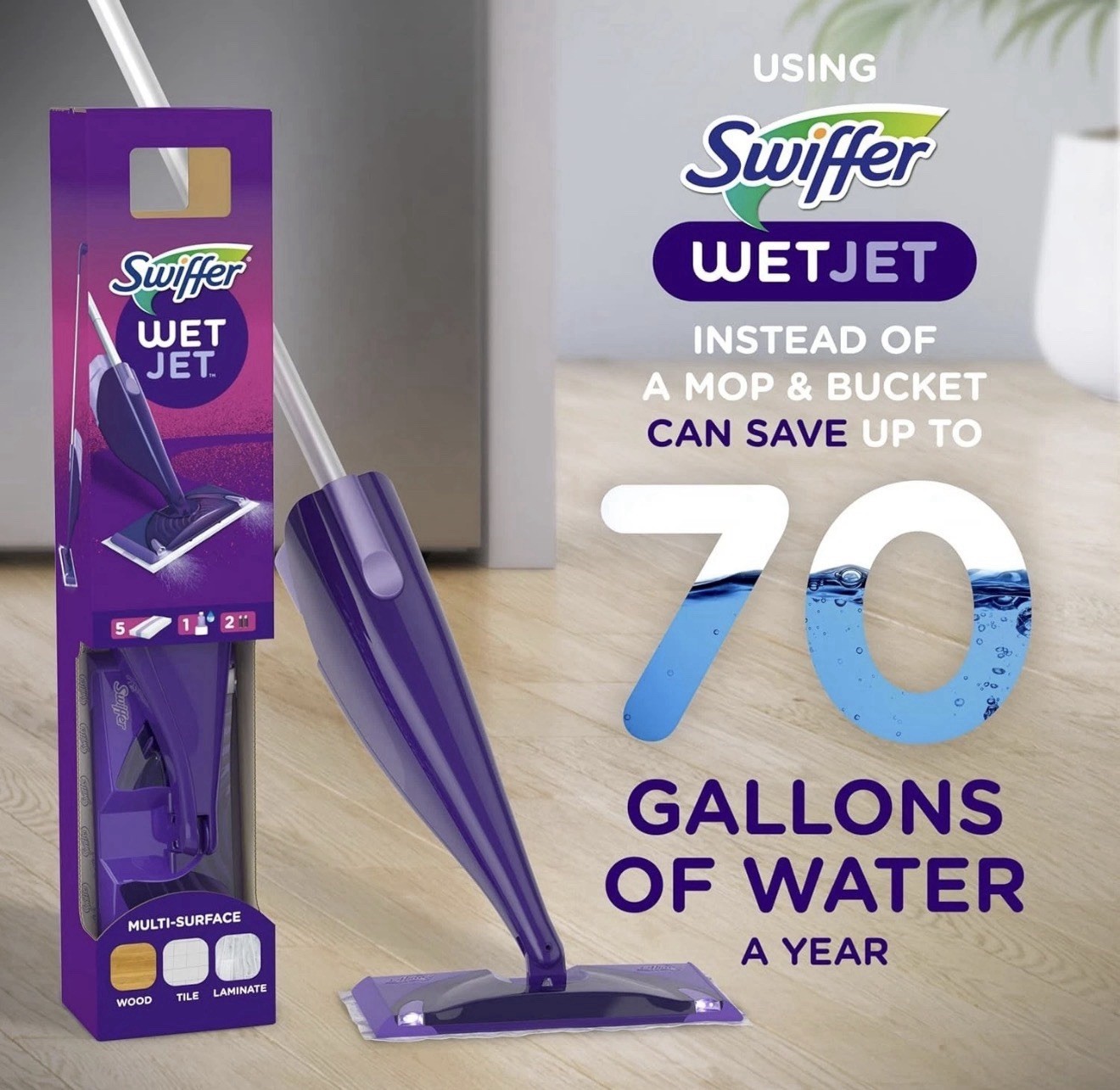 Swiffer 92810 WetJet Dust Mop – Purple