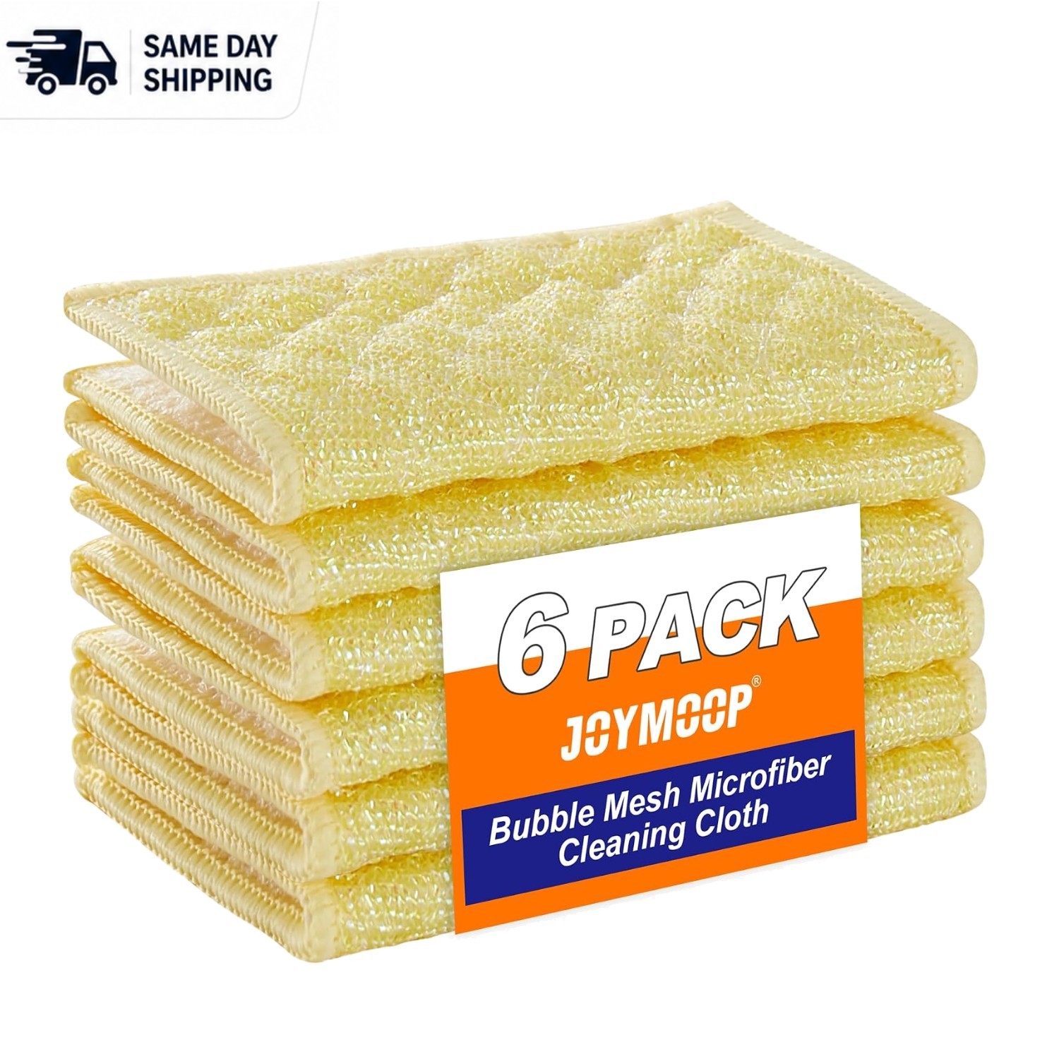 Gentle Non-Scratch Cleaning Rags – 6 Pack of Dual-Sided Microfiber Cloths