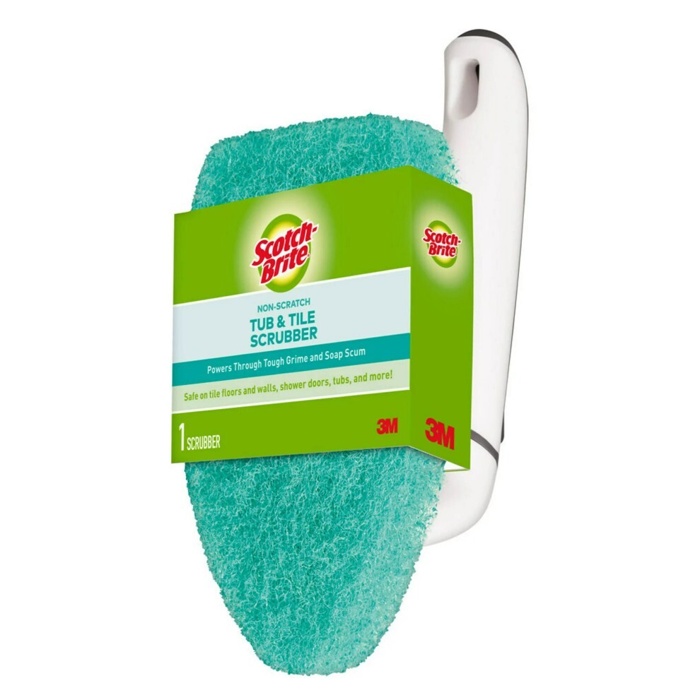 Scotch-Brites Non-Scratch Tub and Tile Scrubber Kit (1 Scrubber 3 Refills)