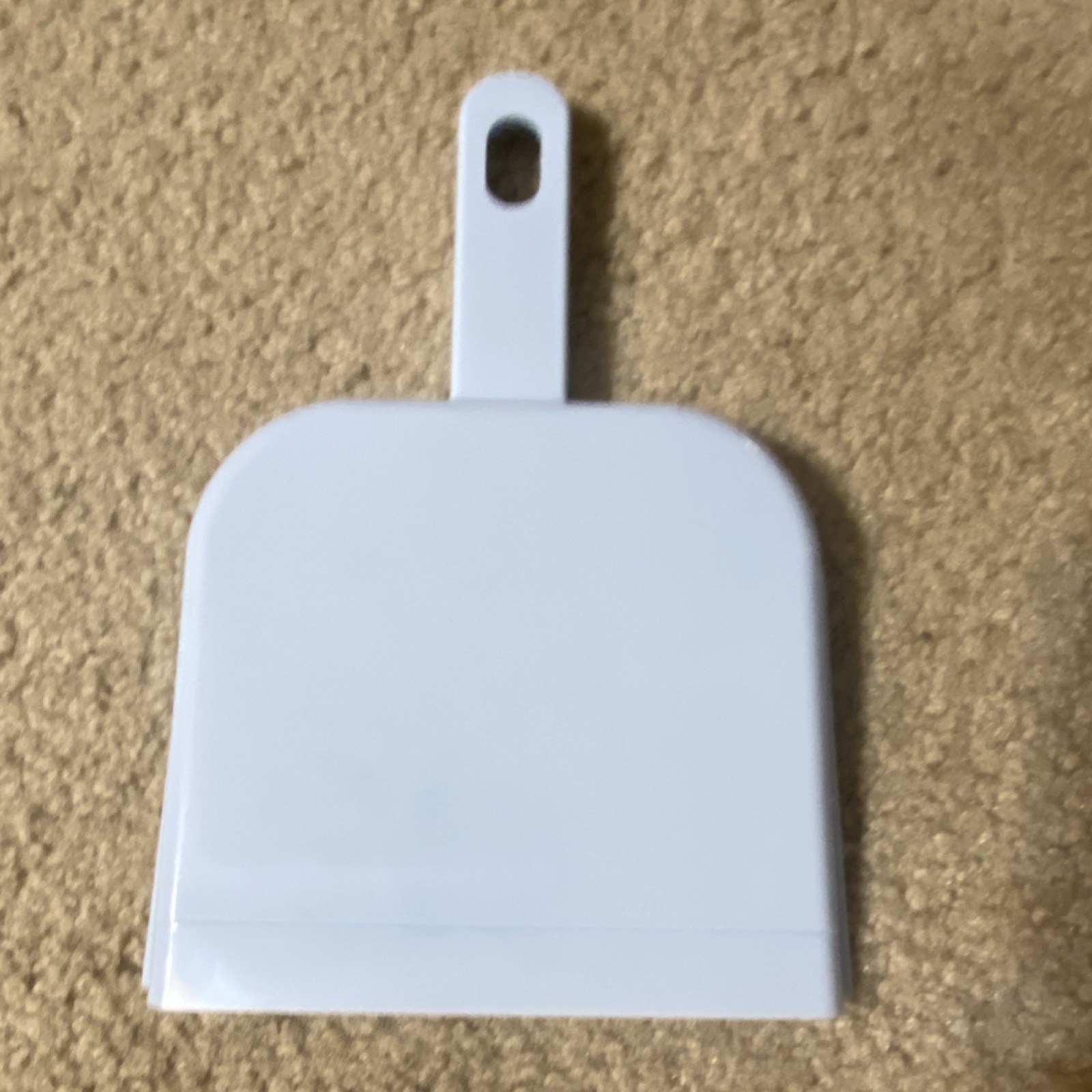 Light Blue Plastic Hand Brush & Dust Pan Set, Easy Grip, Bow Design