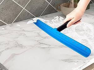 15 inch Blue Windshield Squeegees, All-Purpose Streak-Silicone Squeegee for