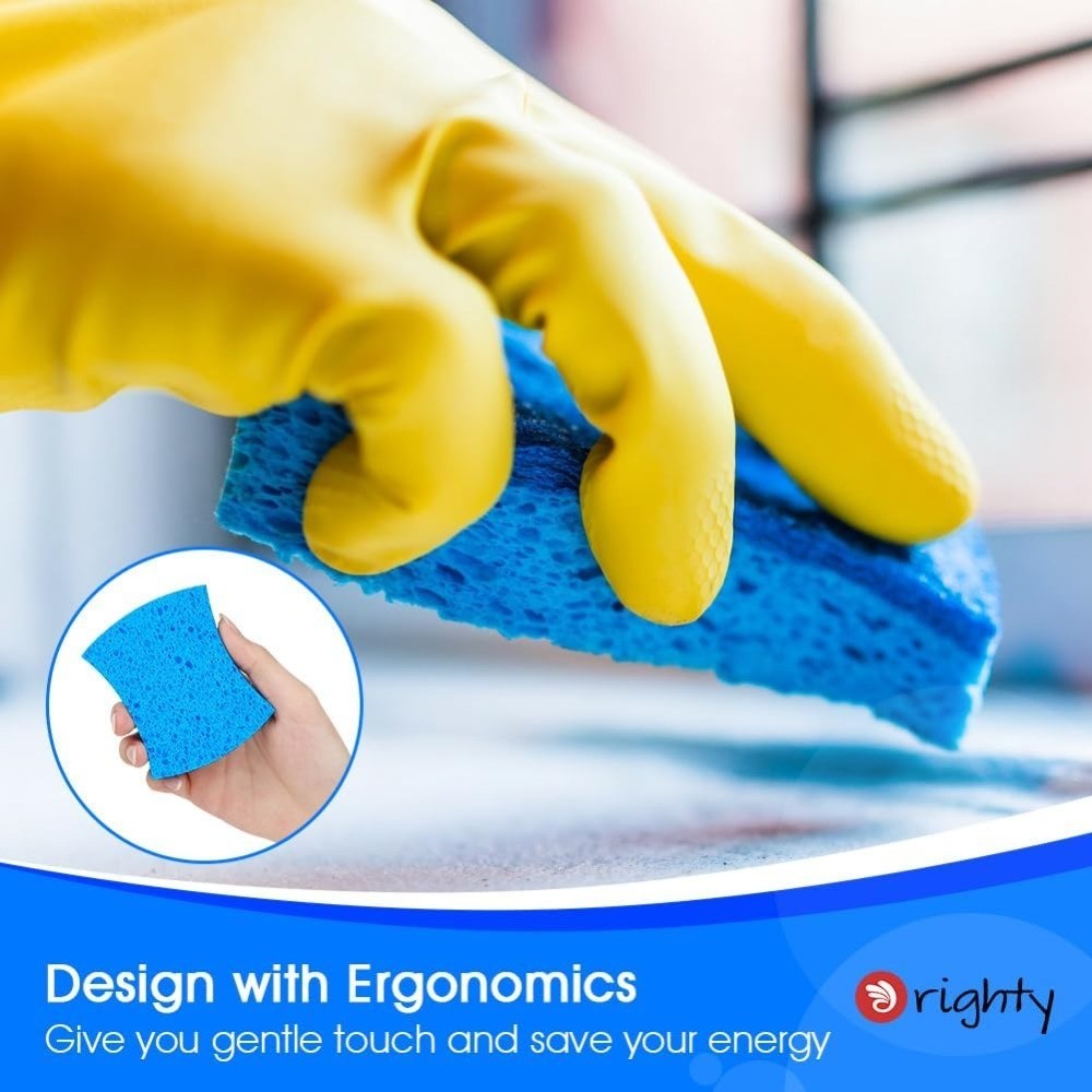 Non-Scratch Scrub Sponges, 24 Pack Kitchen Sponge Cleaning Sponge | Dual Side