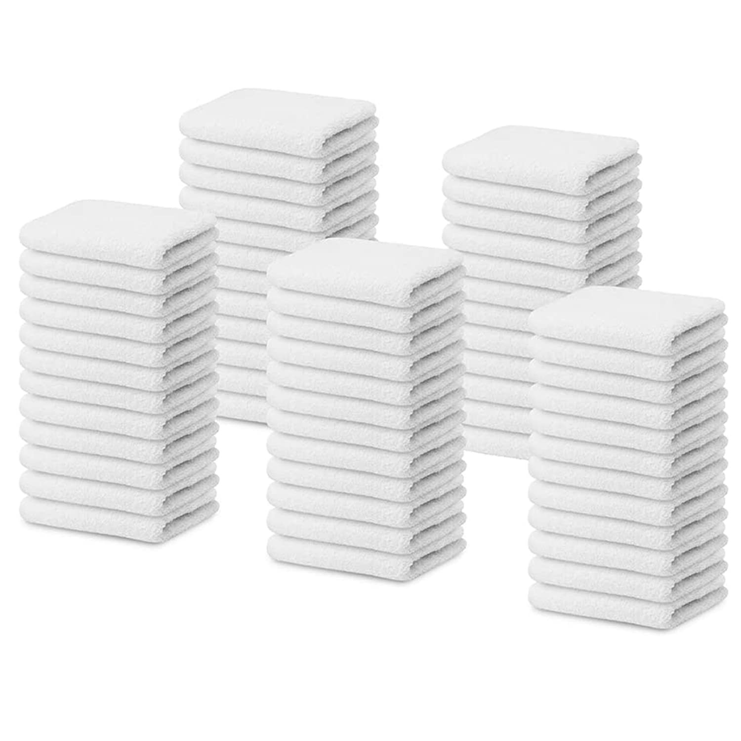 TOALLA 100% Cotton Terry Towel Cleaning Rags White 14’x17’|Pack of 60|Grade W…