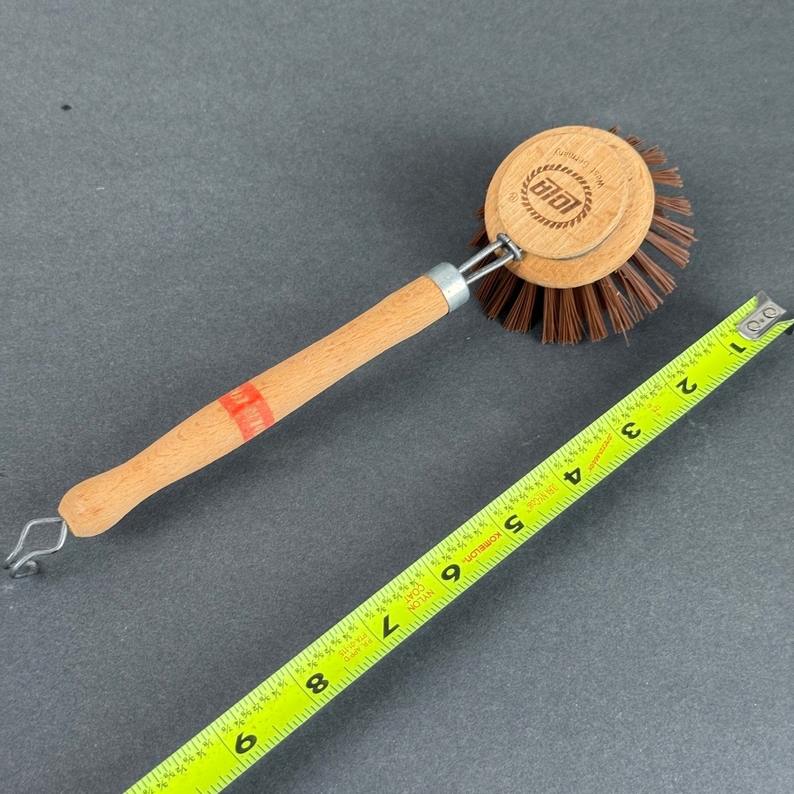 Lola Dish Brush West Germany Wood Handle Vintage Cleaning Tool