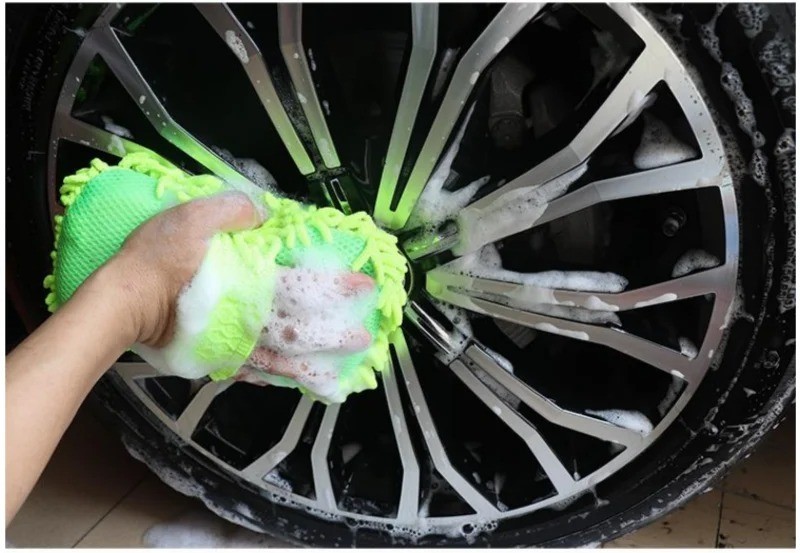 Microfiber Car Washer Sponge Cleaning Car Care Detailing Brushes Washing Towel a