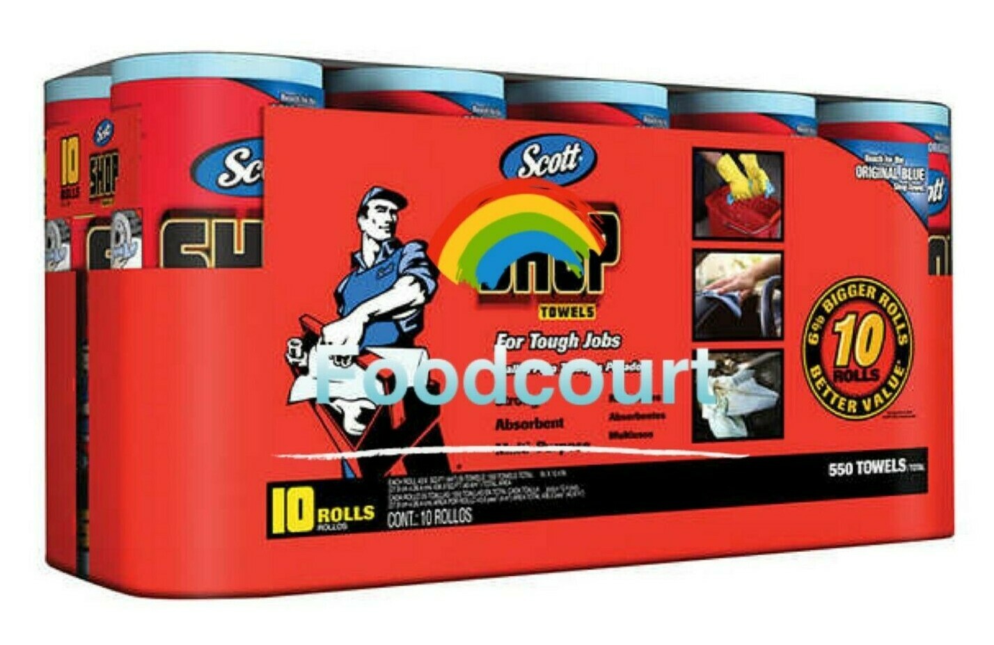 SCOTT Professional Multi Purpose Shop Paper Towels 55 Sheets Roll 10 Rolls