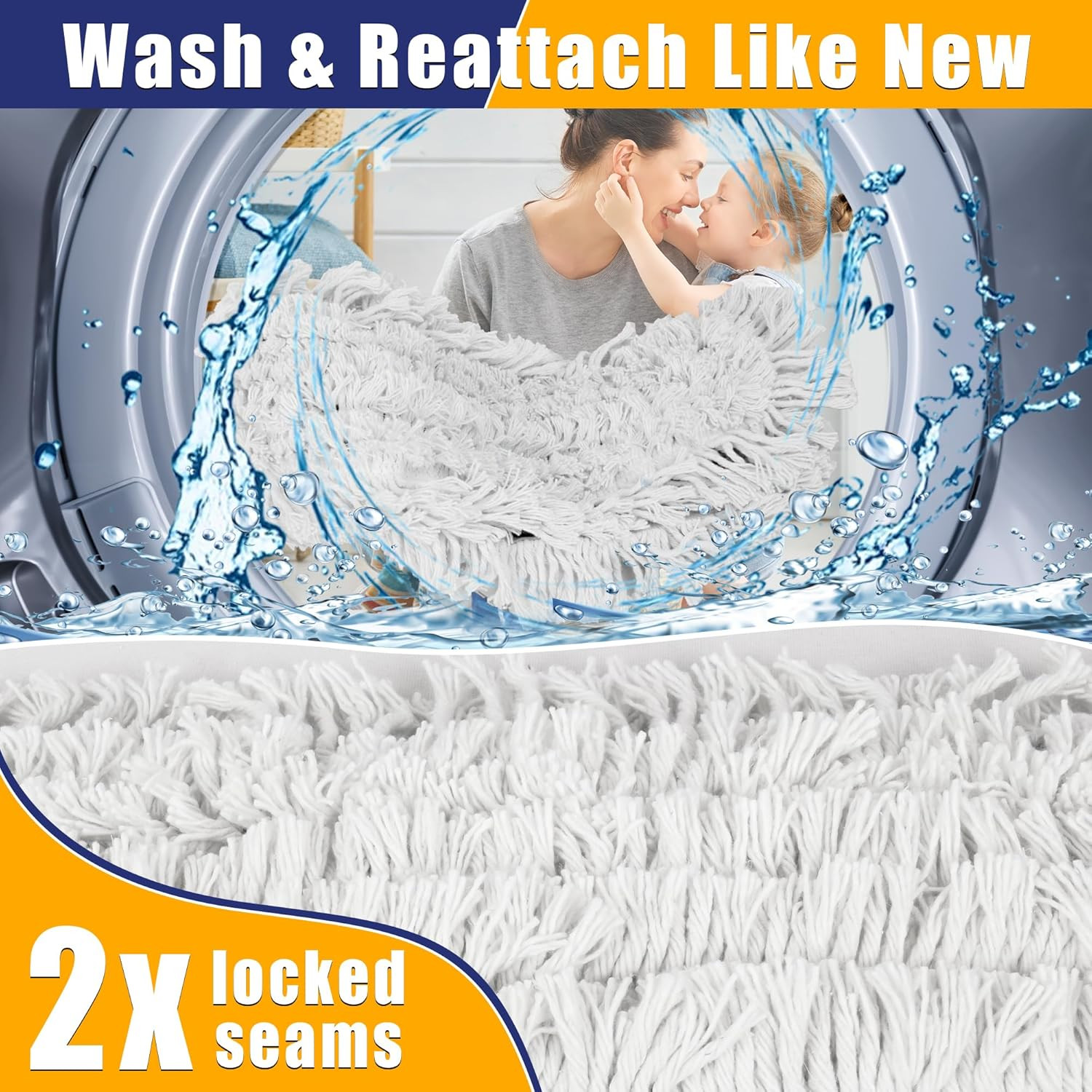 41″ Commercial Dust Mop: Large Push Broom Wide Industrial Heavy Duty Hardwood Dr