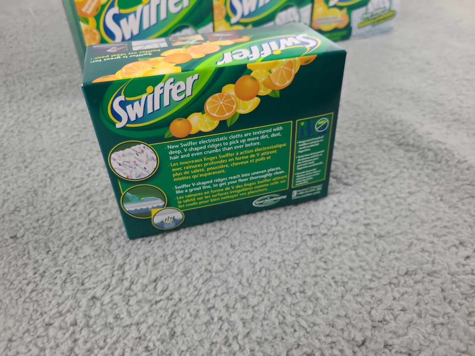 4x Swiffer Sweeper Fresh Citrus Scent Disposable Cloths New Discontinued 16 Ct