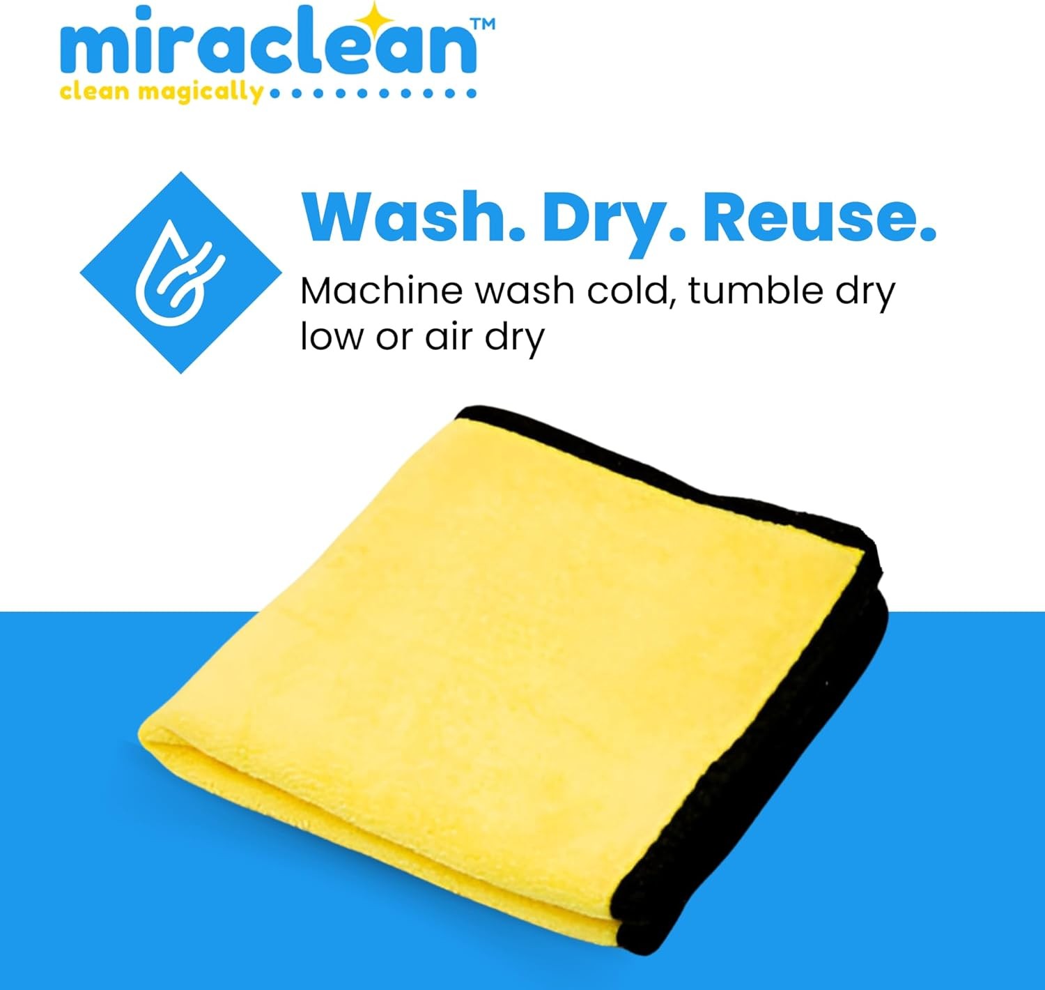 Microfiber Cleaning Cloth Towel Rag Car Polishing Detailing No-Scratch Set of 10