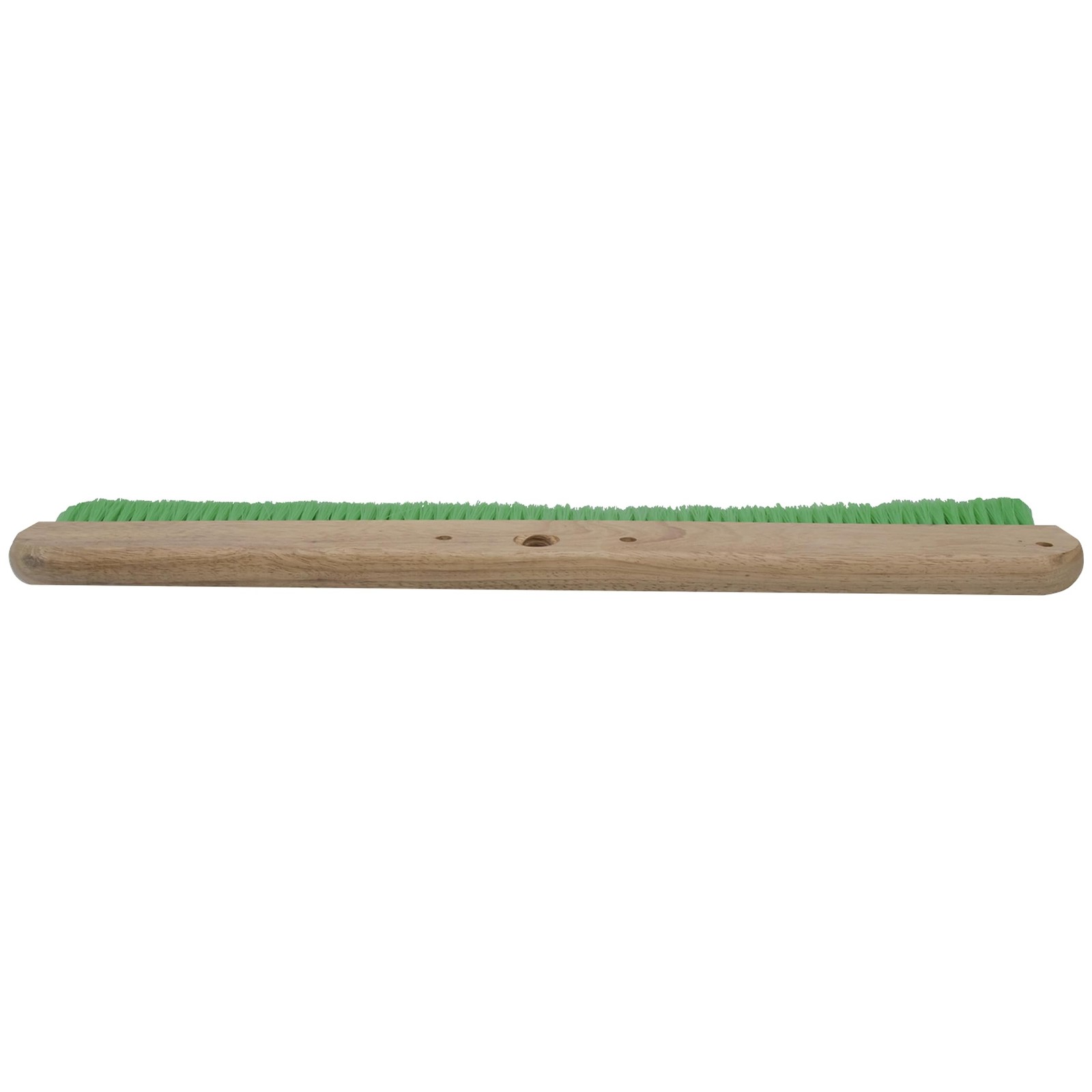 Wood Backed Concrete Broom, Green Nylon Bristles, 36 Inch, Fine Finish, Made in