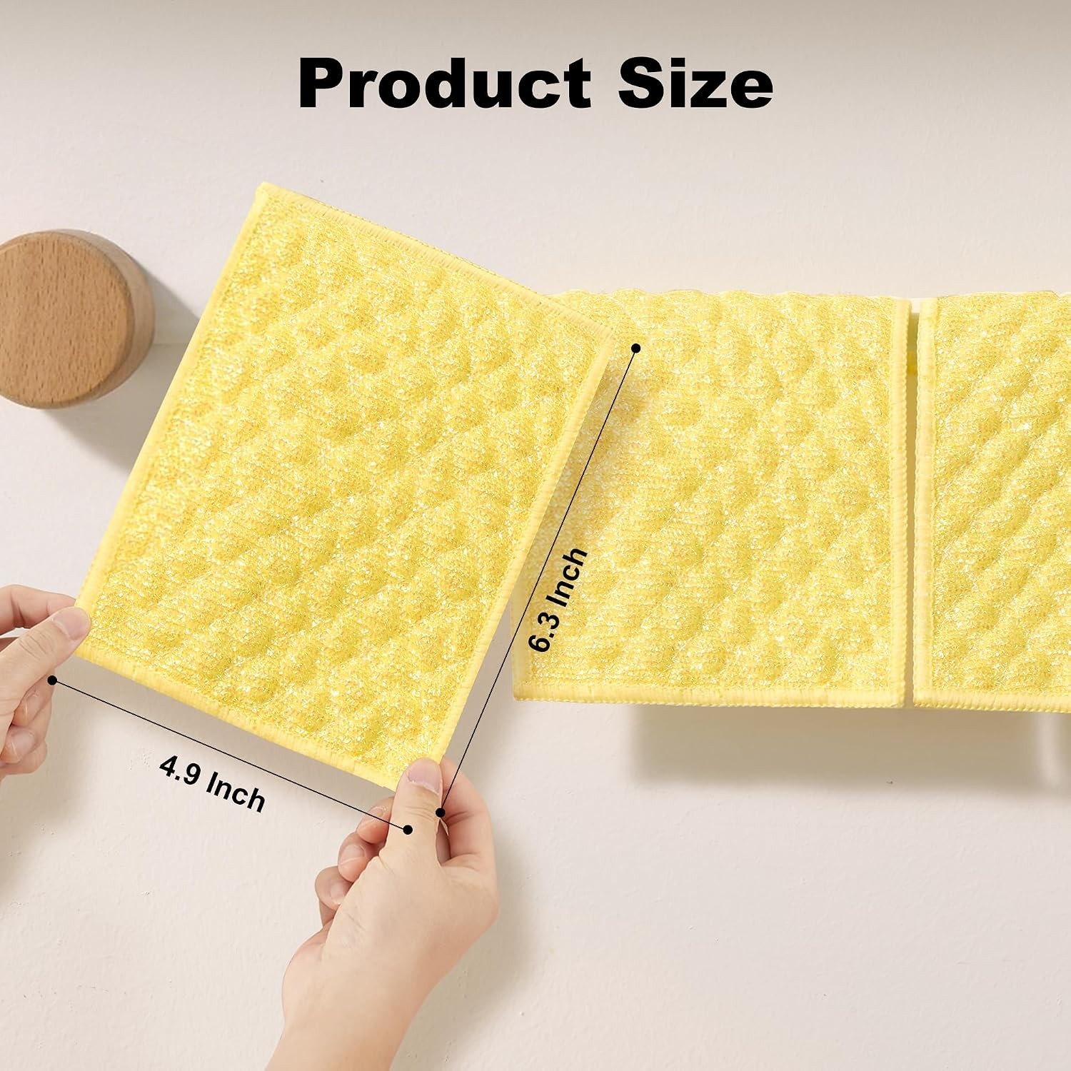 Gentle Non-Scratch Cleaning Rags – 6 Pack of Dual-Sided Microfiber Cloths
