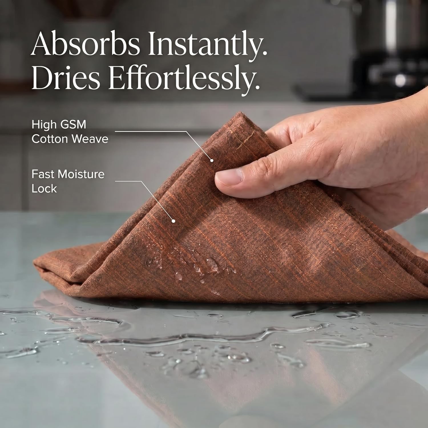 Kitchen Towels 100% Cotton Dish Towels for Kitchen(Set of 8)20”x30” Dish Cloths