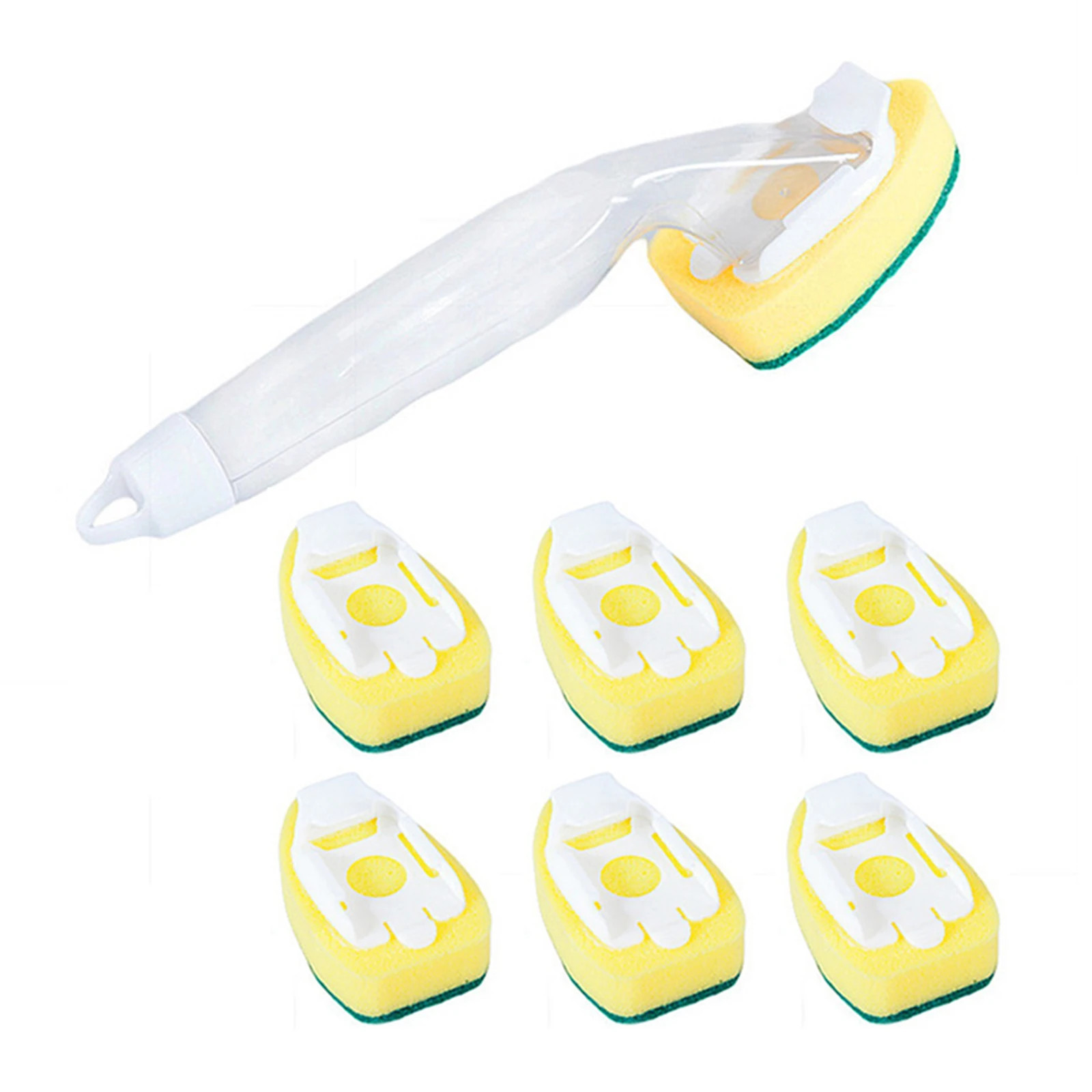 Dish Sponge Dish Wand Sponge Refillable Replacement Heads Kitchen Sink Cleaning