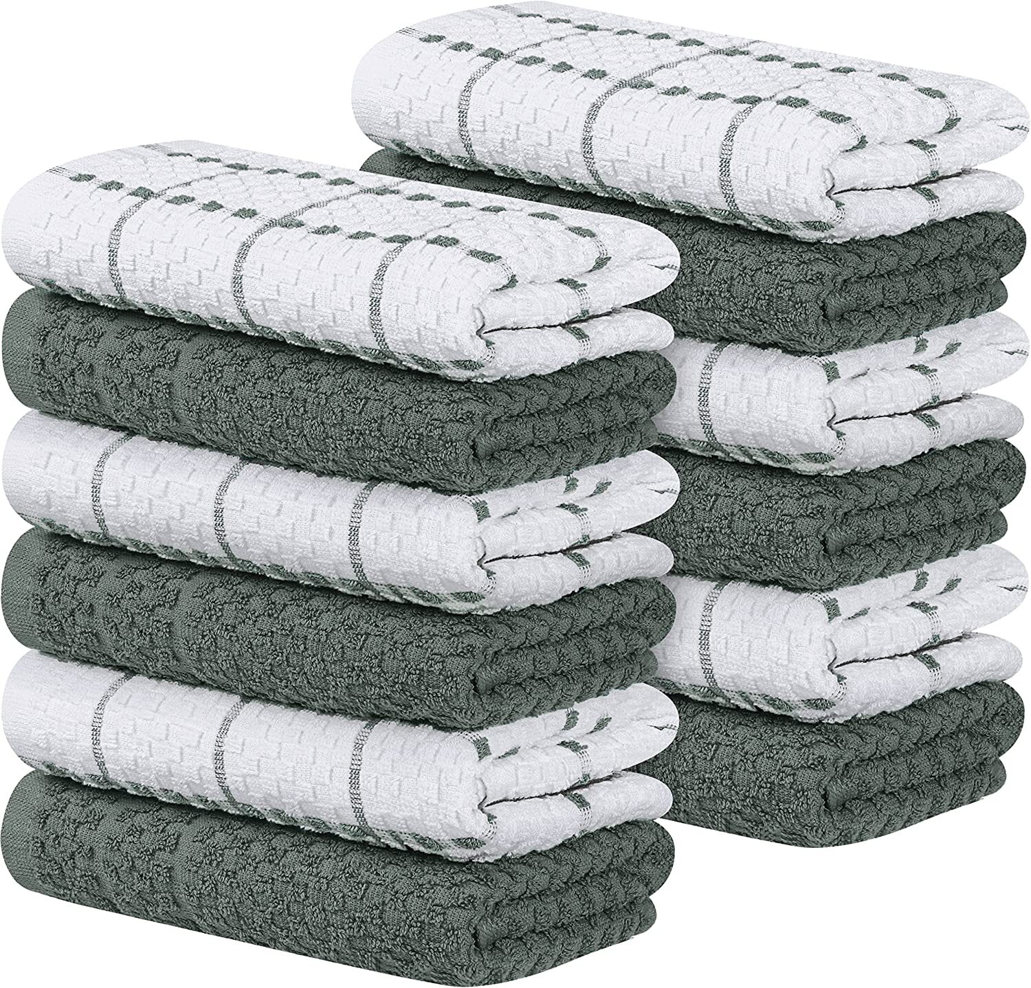 Pack Kitchen Towel Dish Cloth Super Absorbent Tea Towels 15×25″ Utopia Towels