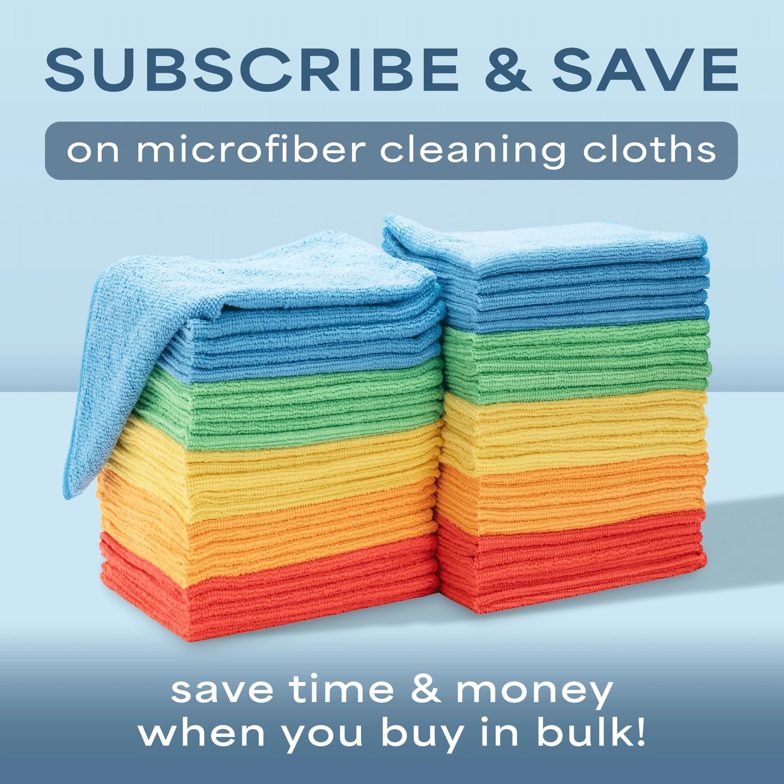 S&T INC. 150 Pack Microfiber Cleaning Cloth, Bulk Towels 150 Pack, Assorted