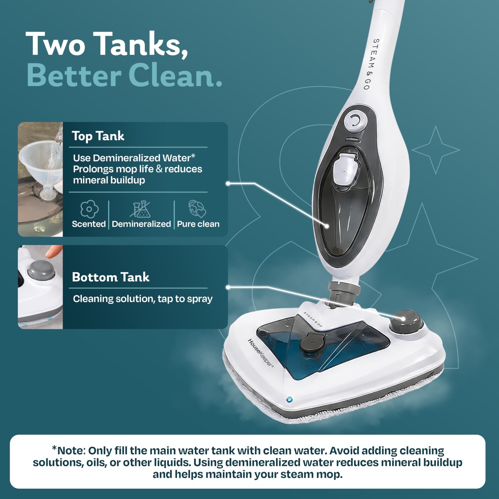 10-in-1 Multi-Surface Steam Mop – Powerful Deep Clean & Sanitizer with Heat