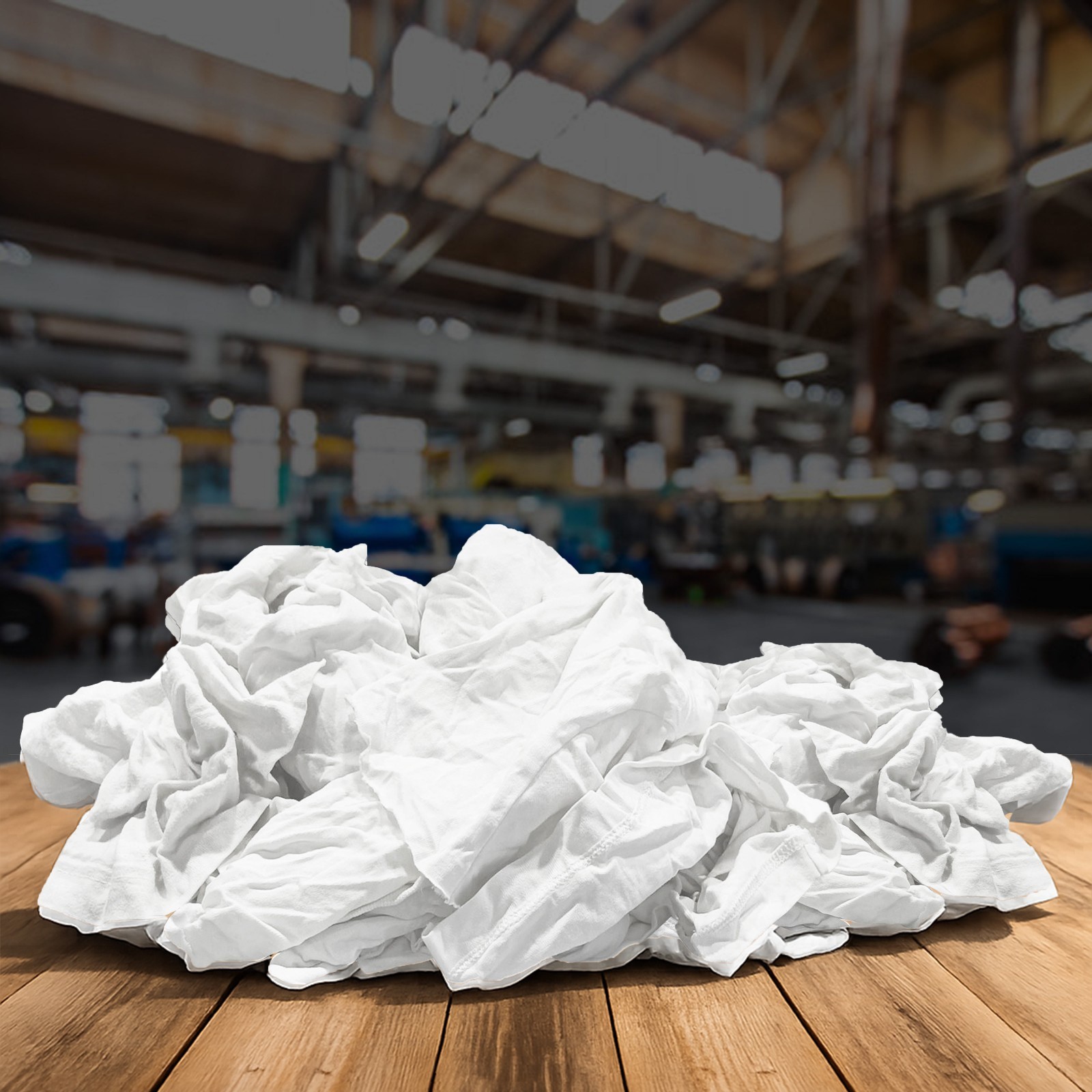Shop Bulk Rags Recycled – White Cotton Knit Cleaning Wipes – Compressed Boxes
