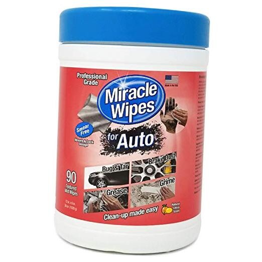 for Automotive, All Purpose Cleaning Wipes for Hands, 90 Count (Pack of 1)