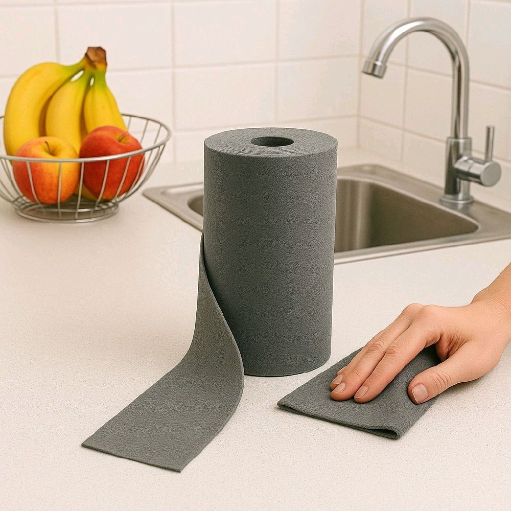 Microfiber Cleaning Cloth Roll 25×25 CM Reusable Washable Lint Free 20 Sheets