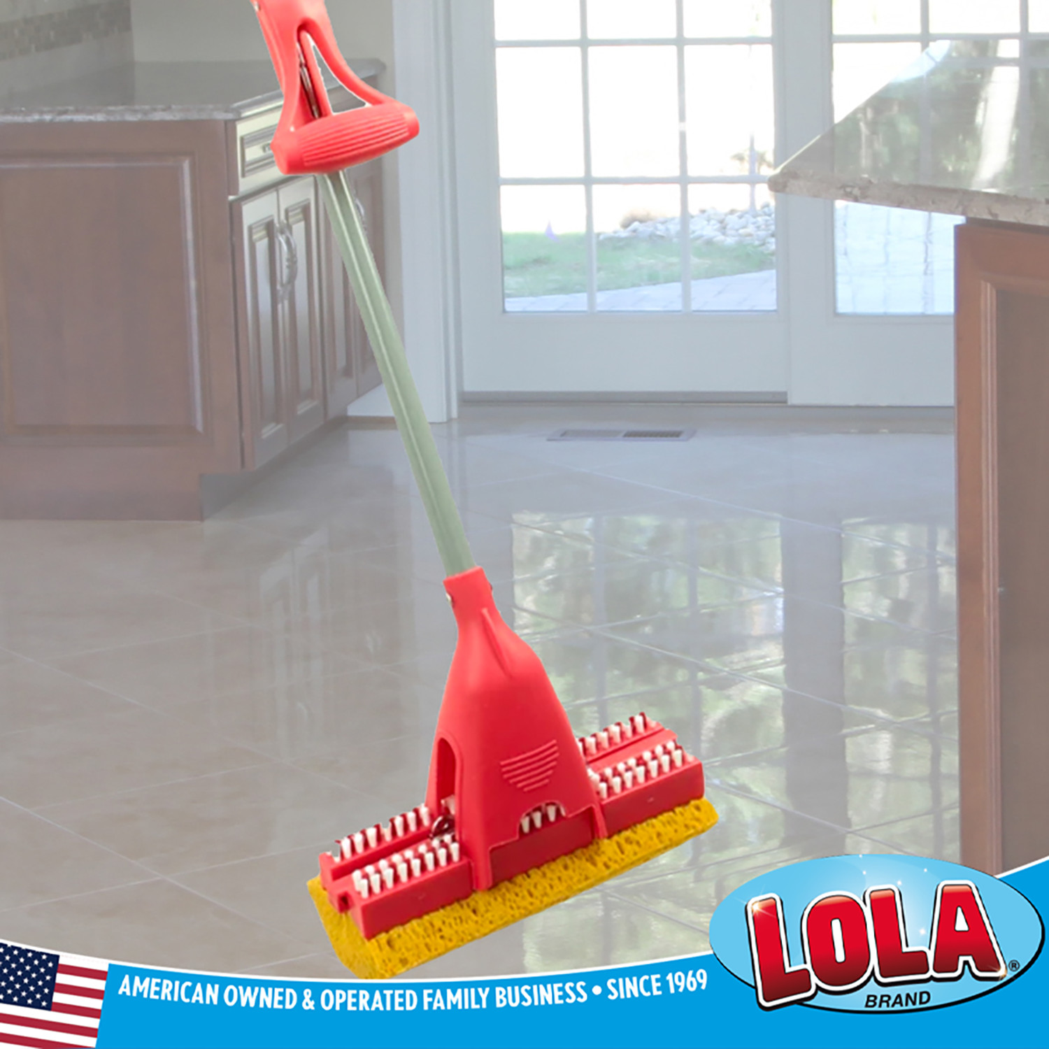 Scrubber Roller Mop Foam Refill for Floor Deck Vinyl Tile Marble Ceramic by LOLA