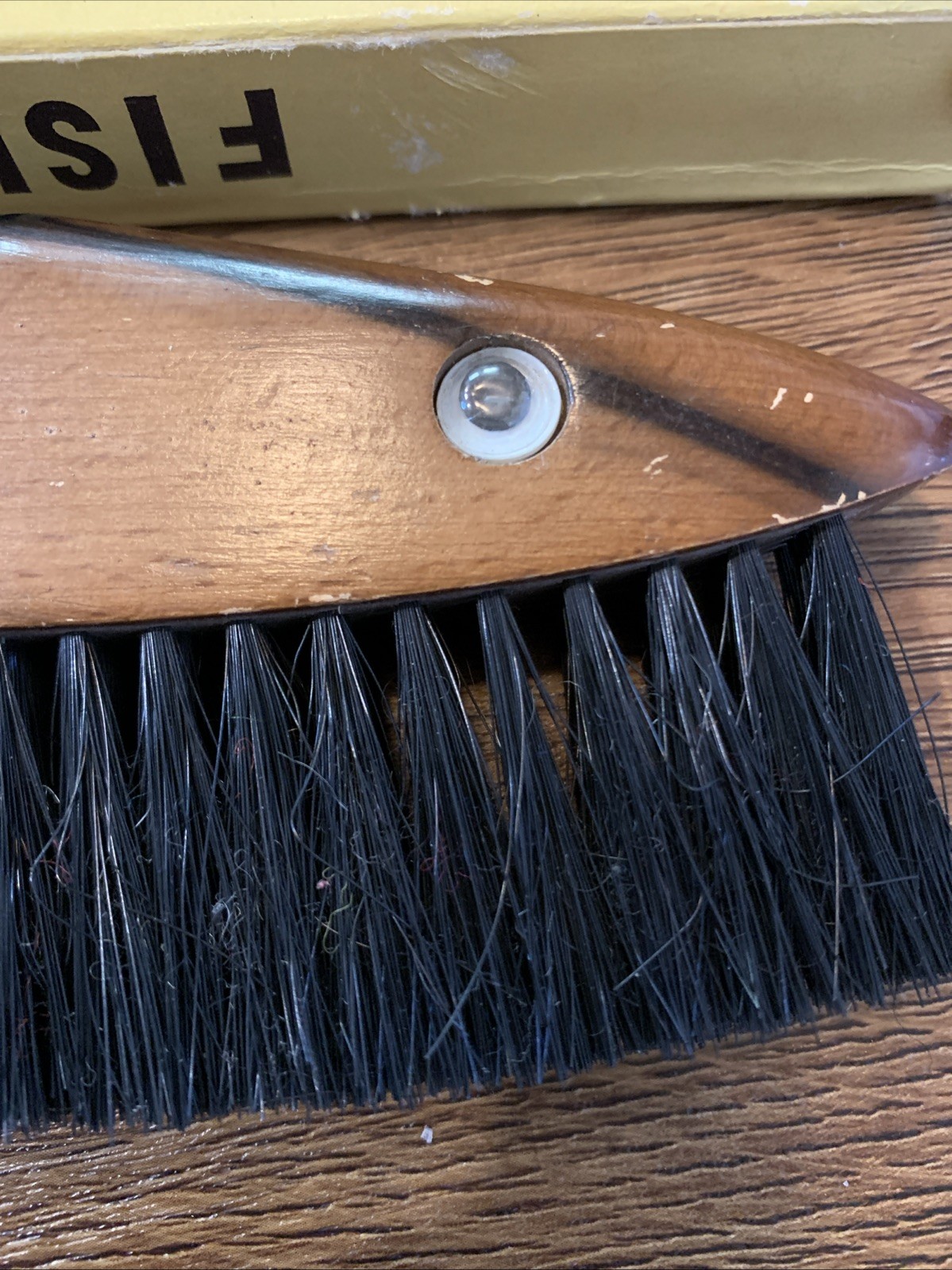 Vintage Novelty “Fish Brush” With Original Box Made In Japan B-13 Cabin Fishing
