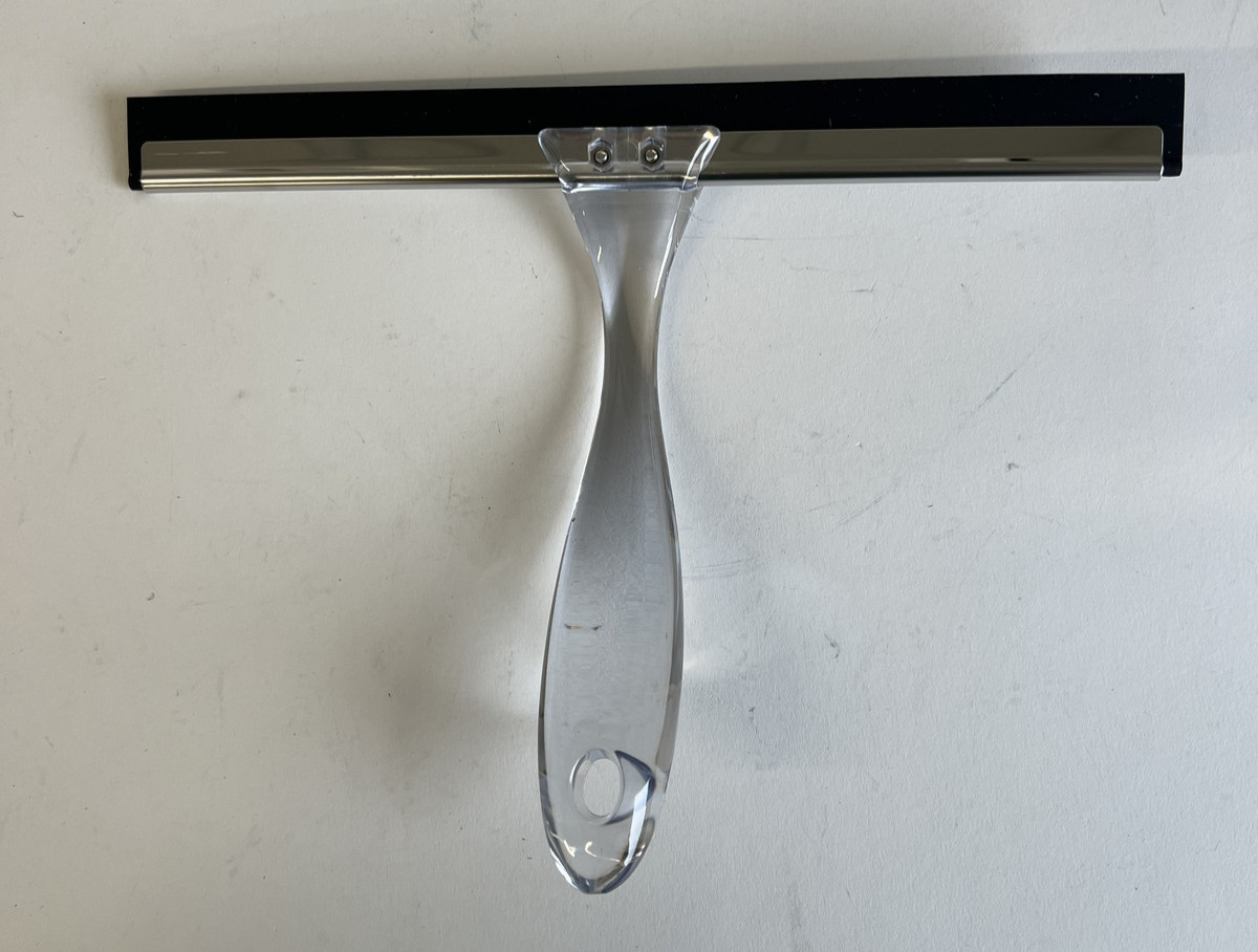 Shower Squeegee (LSX) Glass Doors All-Purpose Squeegee with Suction/Hook 10 inch