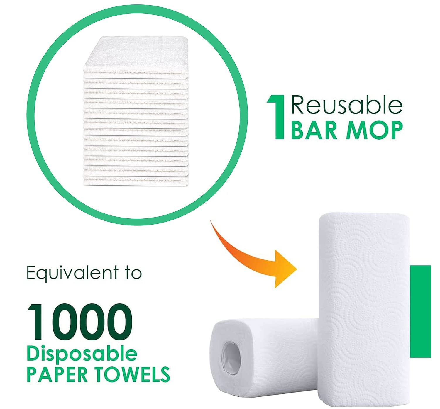 Bar Mop Kitchen Towels Pack Of 12 16″x19 100% Ring Spun Cotton Dish Washcloth