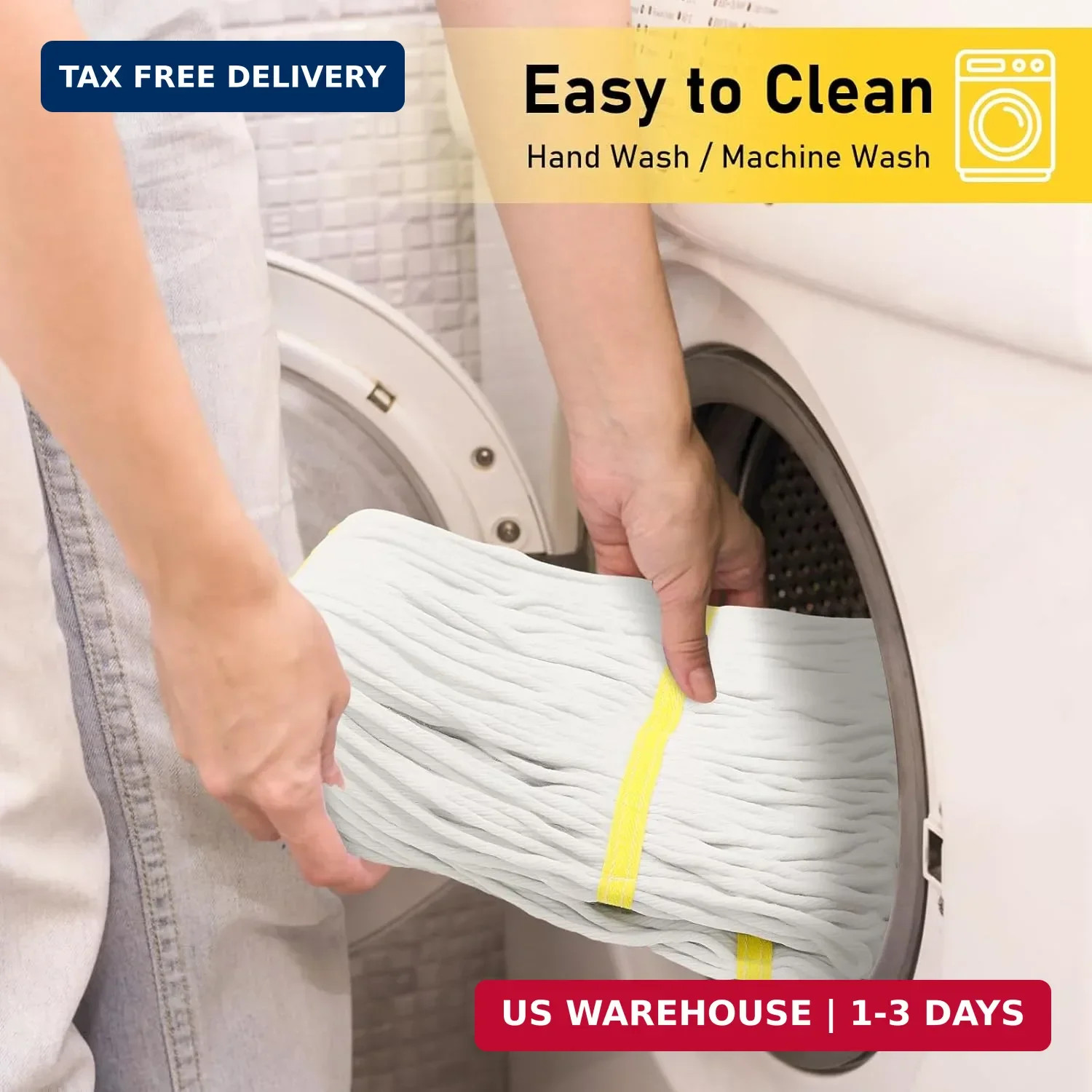 Heavy Duty String Wet Mop for Floor Cleaning, Commercial Industrial Cotton Mops